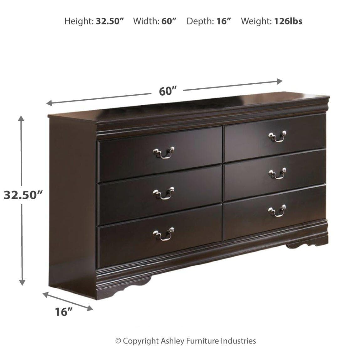 Huey Vineyard Dresser — Black/Gray — view 3