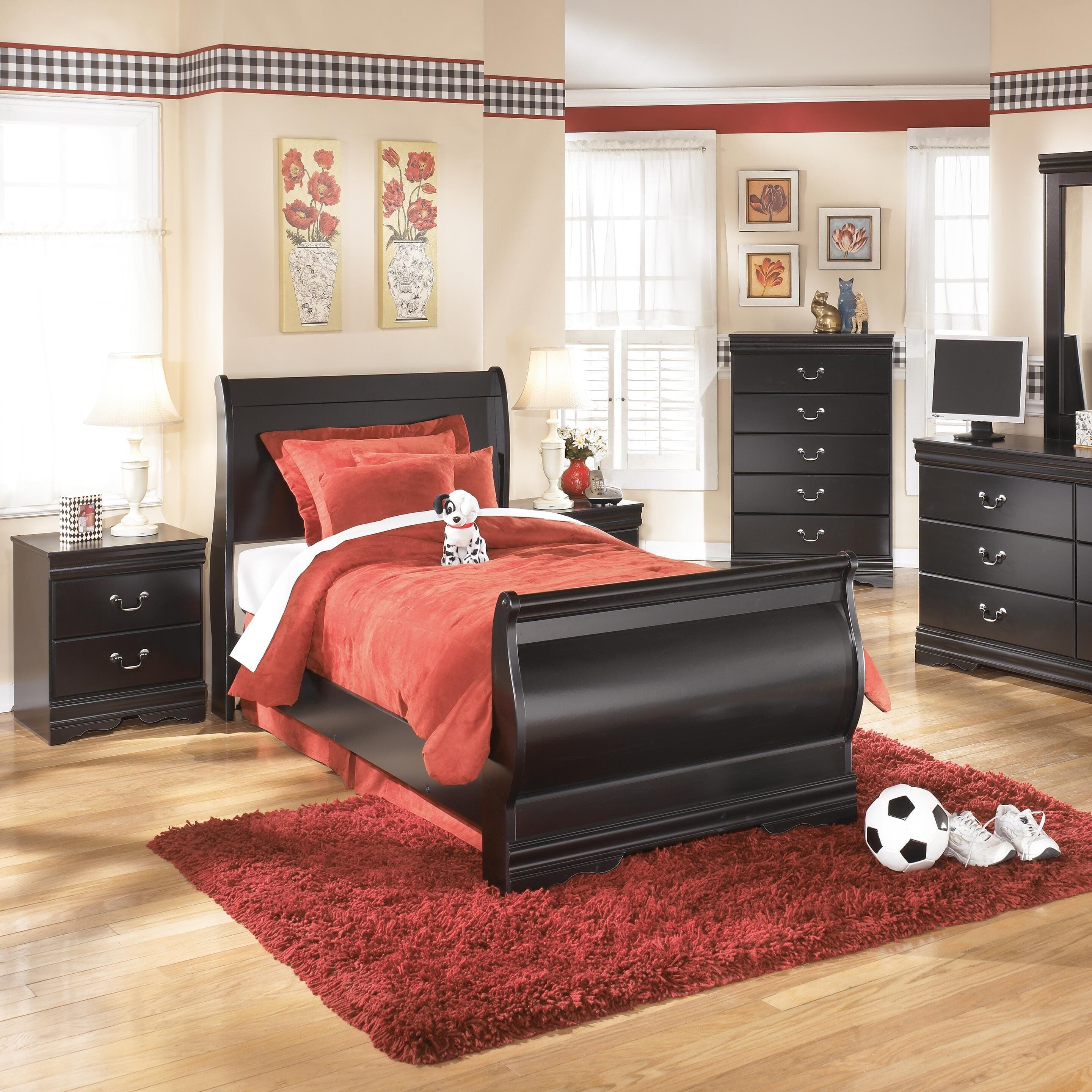 Huey Vineyard Chest of Drawers — Black/Gray — view 4