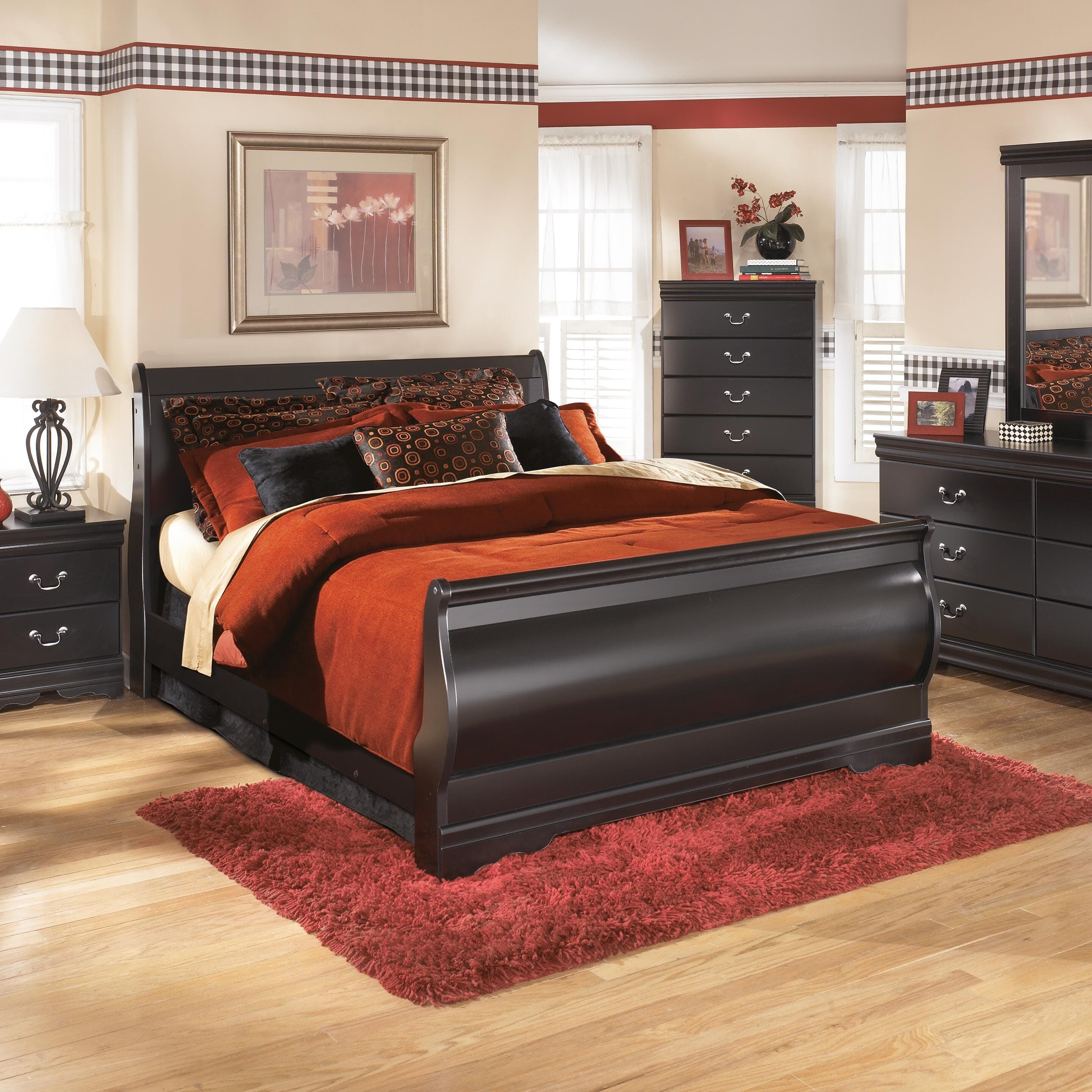 Huey Vineyard Nightstand — Black/Gray — view 3