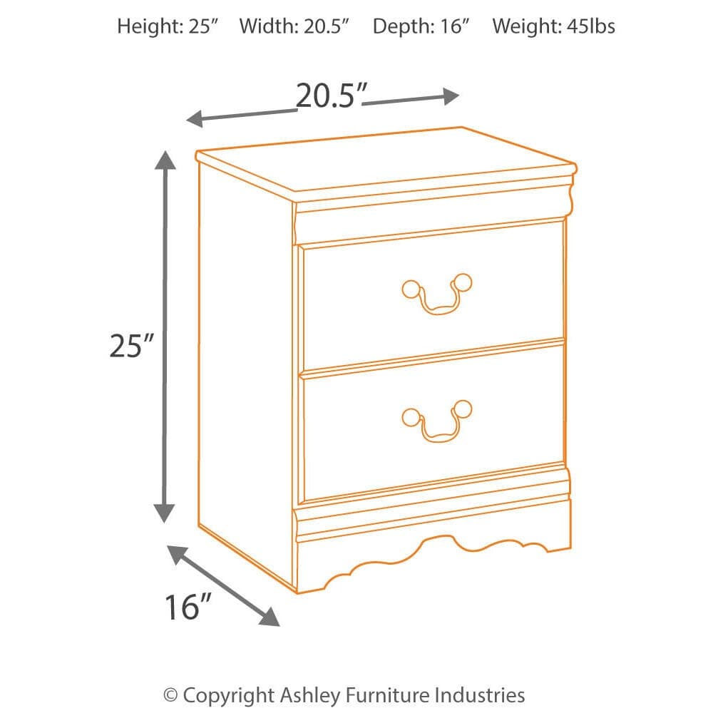 Huey Vineyard Nightstand — Black/Gray — view 4