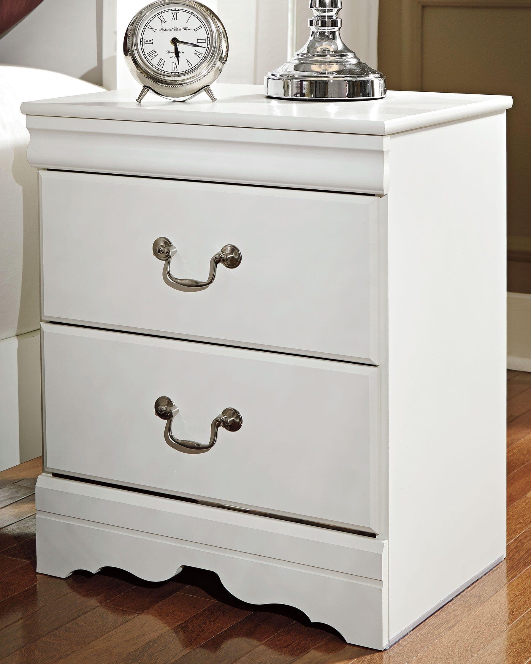 Anarasia Nightstand — White — view 2
