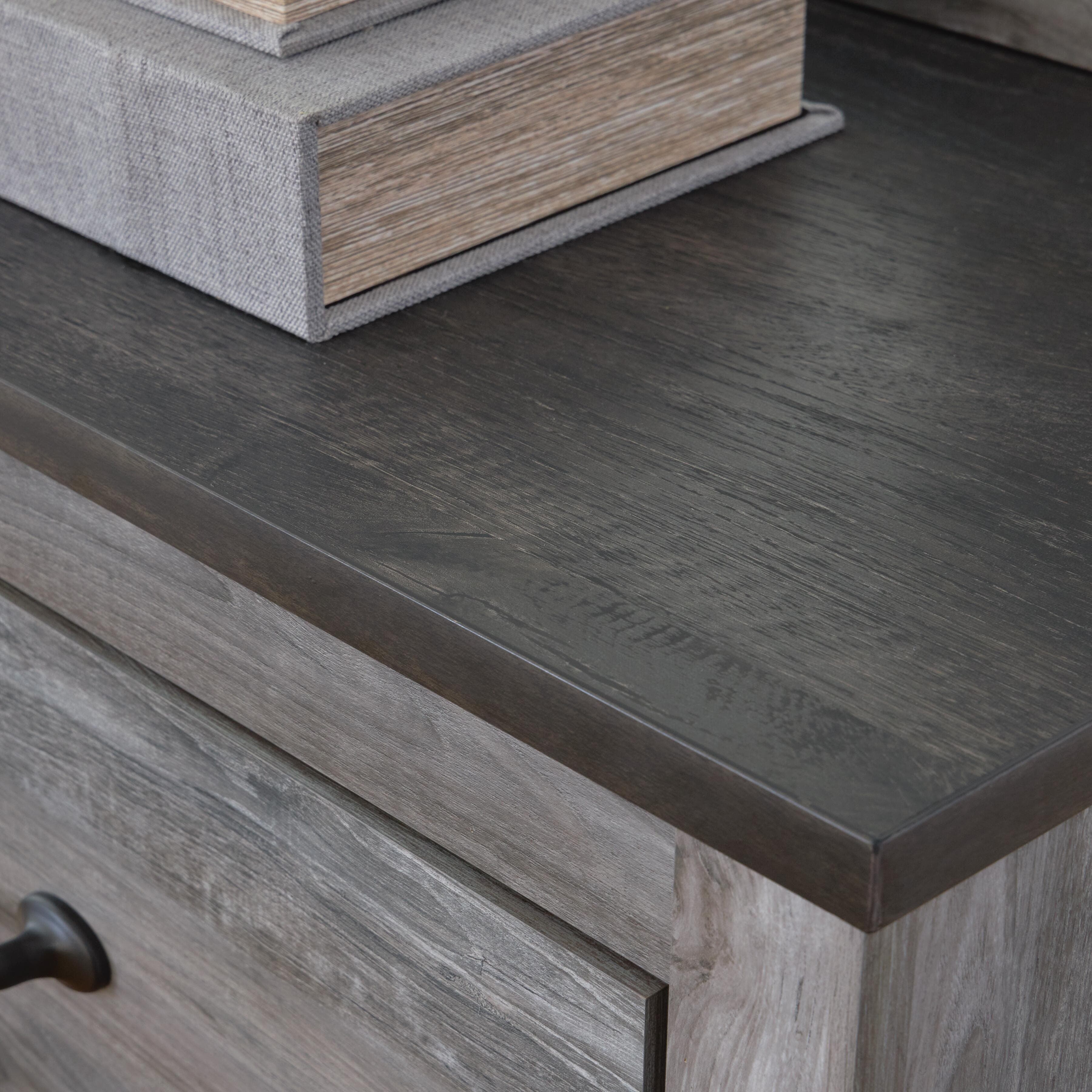 Bronyan Dresser and Mirror — Black/Gray — view 4