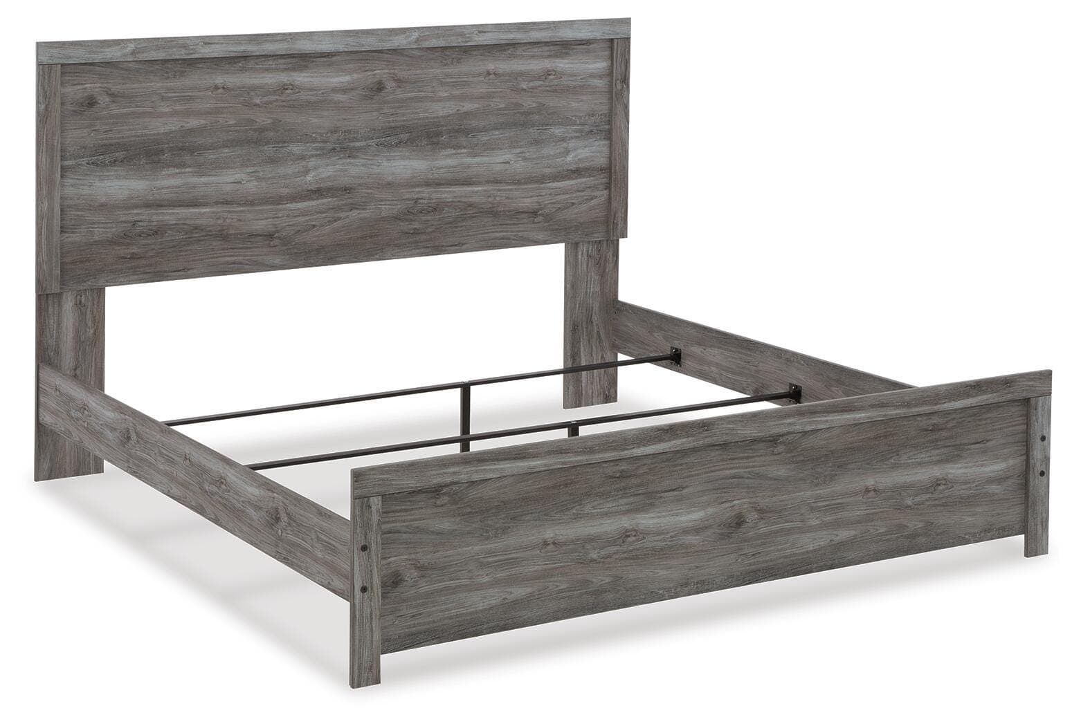 Bronyan King Panel Bed — Black/Gray — view 3