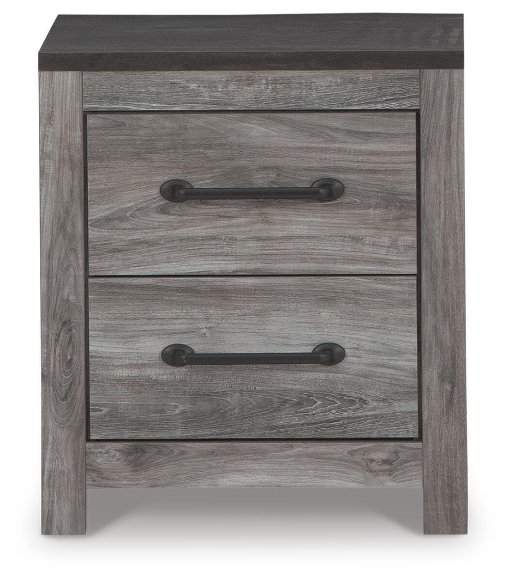 Bronyan Nightstand — Black/Gray — view 4