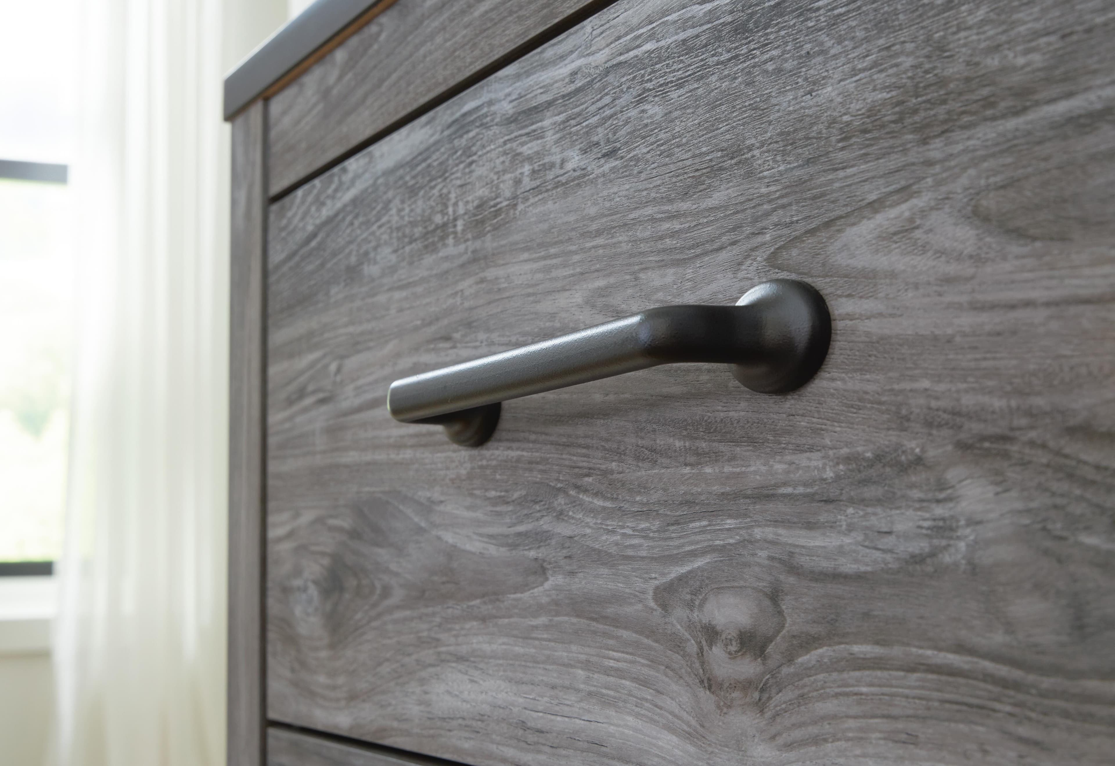 Bronyan Dresser and Mirror — Black/Gray — view 7
