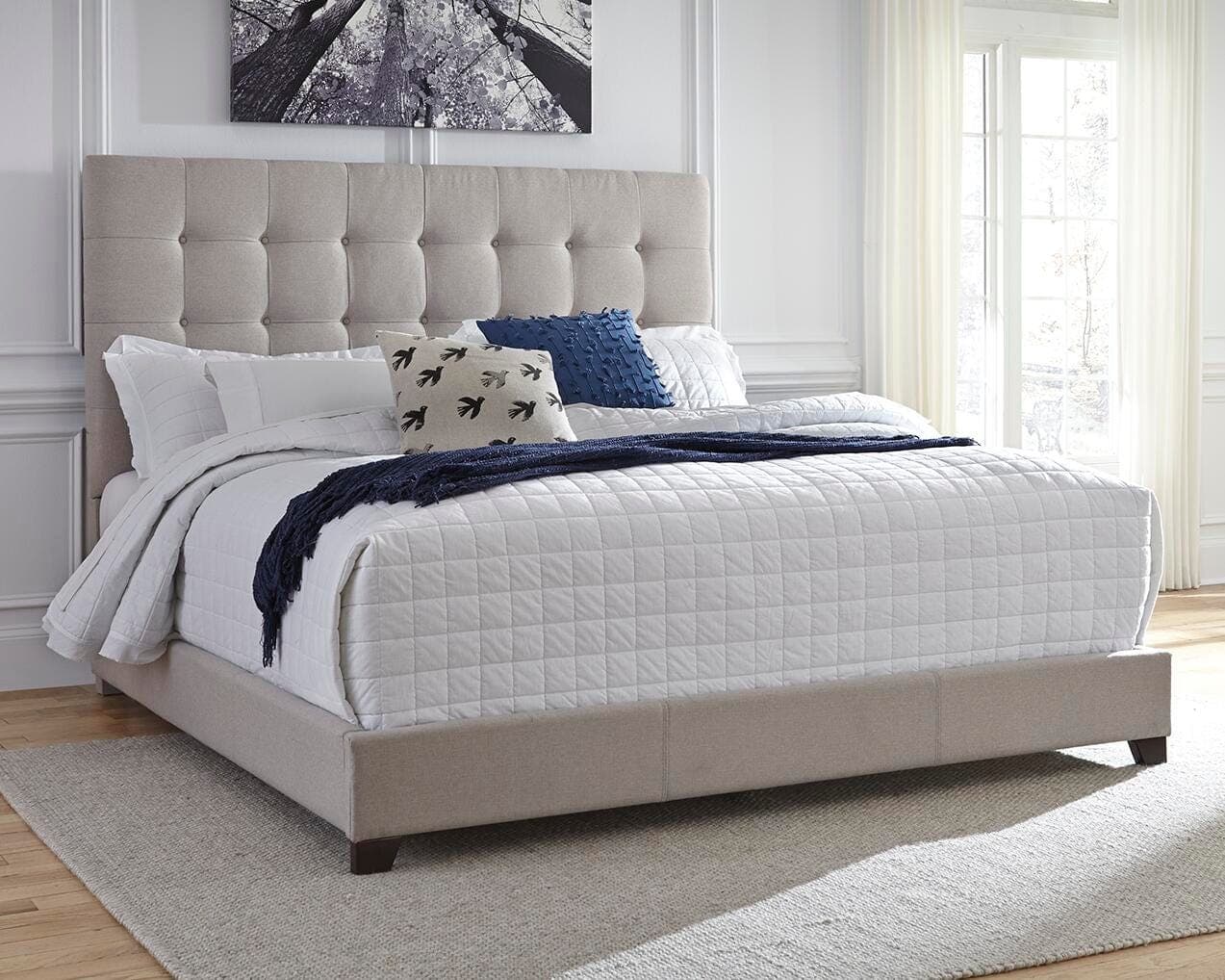 Dolante Queen Upholstered Bed — Brown/Beige — view 2