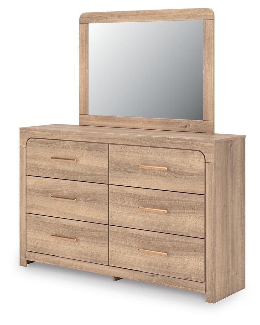 Hollymount Dresser and Mirror — Tan — view 4