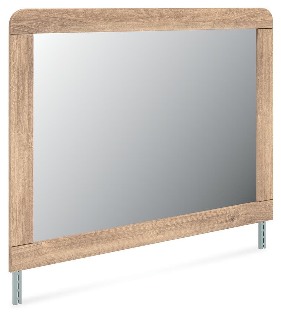 Hollymount Bedroom Mirror — Brown/Beige — view 2