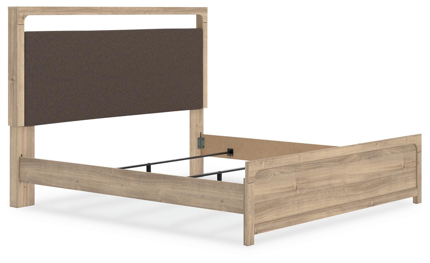 Hollymount King Upholstered Panel Bed — Tan — view 2