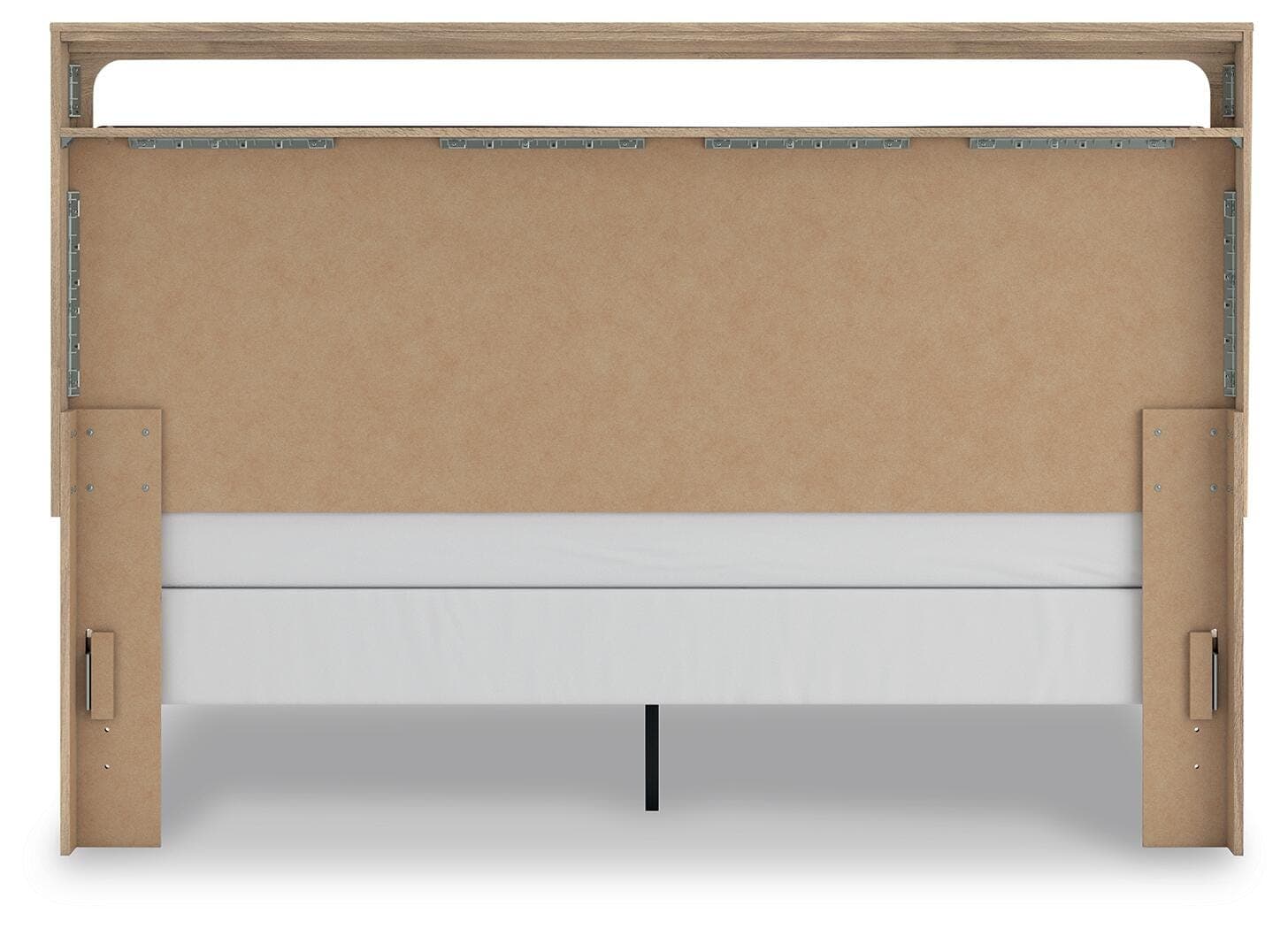 Hollymount King Upholstered Panel Bed — Tan — view 6