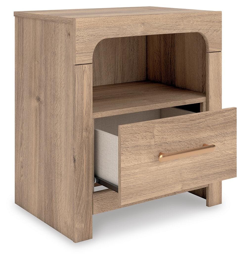 Hollymount Nightstand — Brown/Beige — view 4