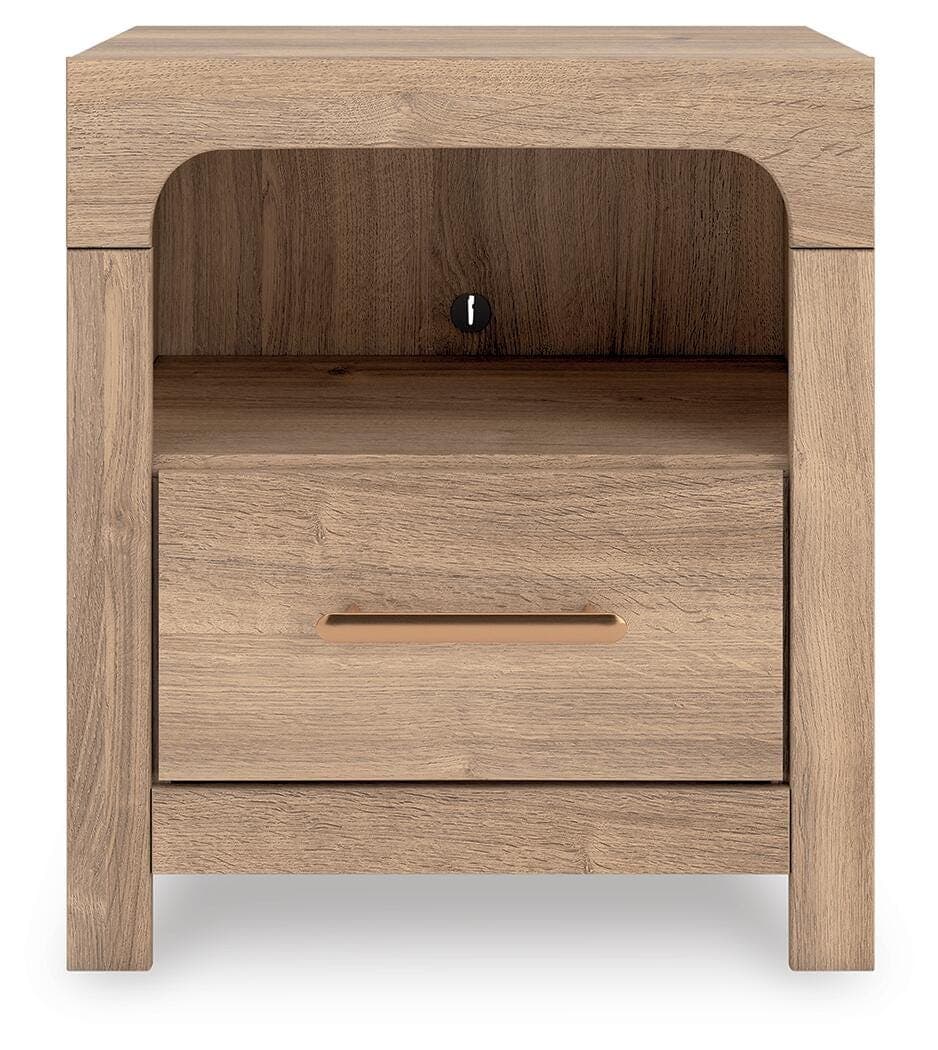 Hollymount Nightstand — Brown/Beige — view 5