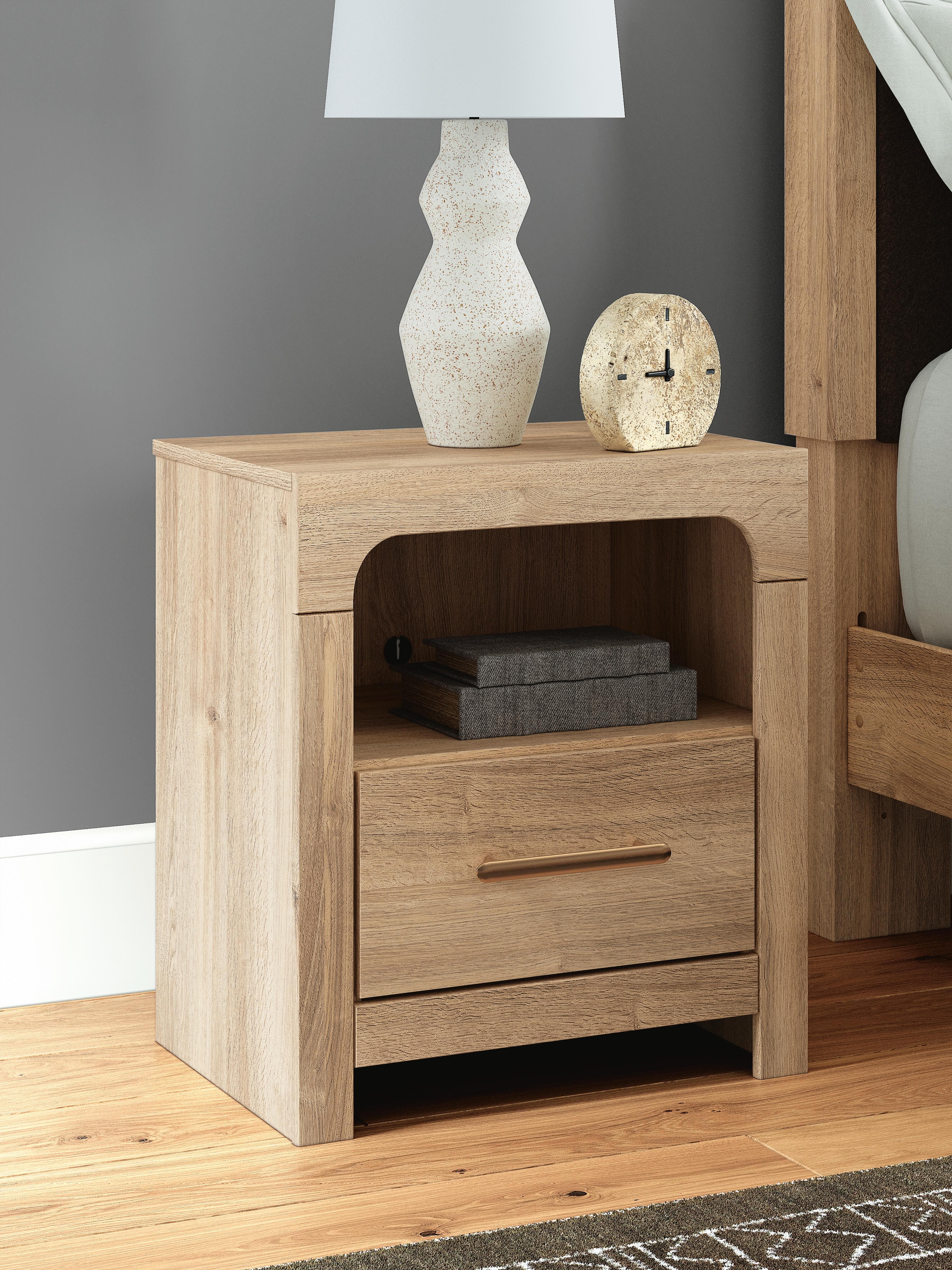 Hollymount Nightstand — Brown/Beige — view 2