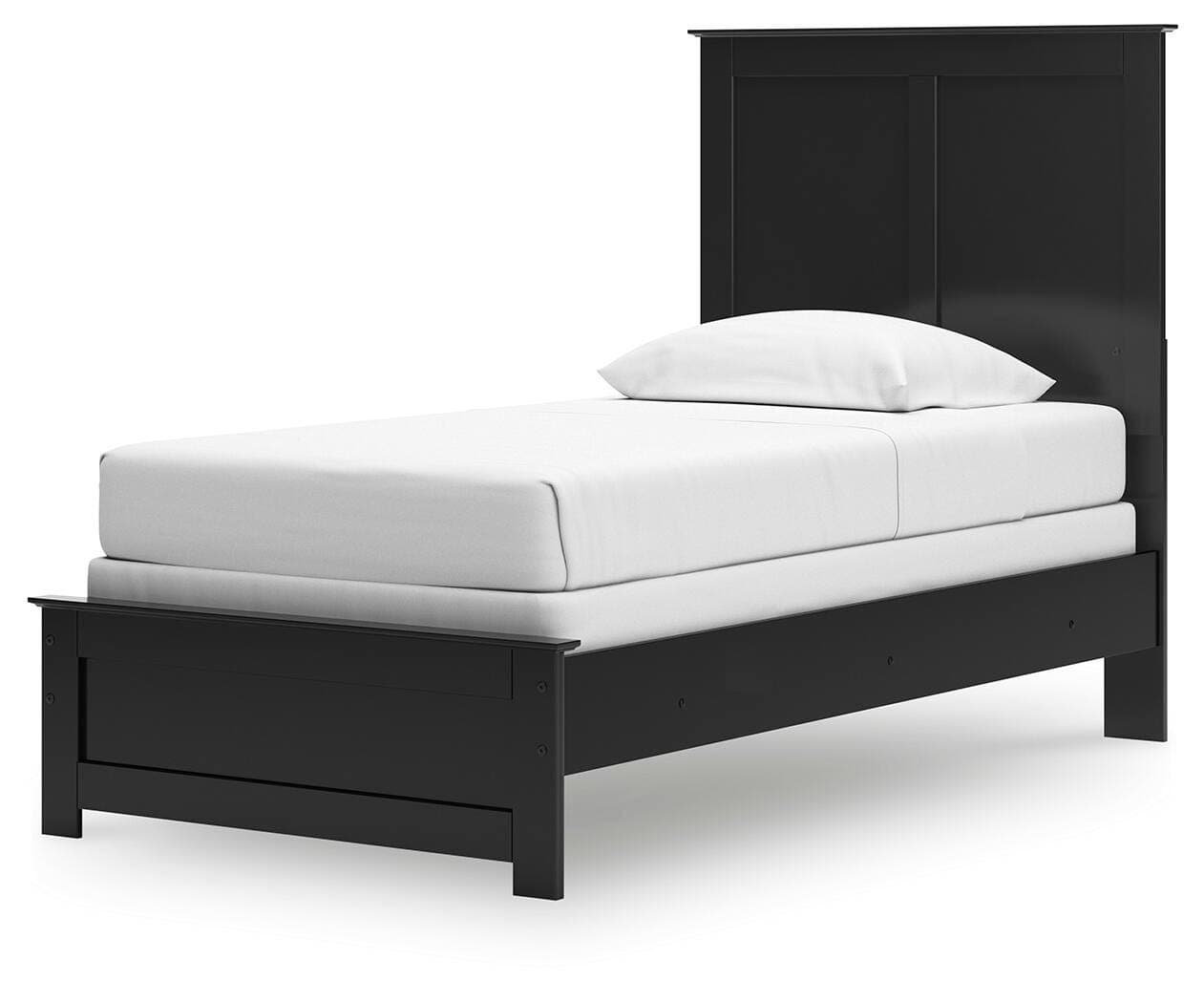 Maribel Twin Panel Bed — Black/Gray — view 4