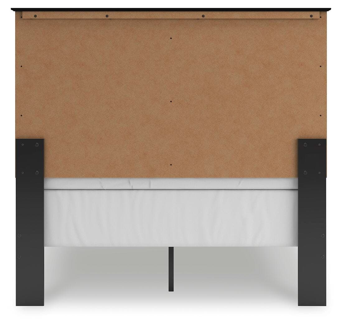 Maribel Full Panel Bed — Black/Gray — view 6