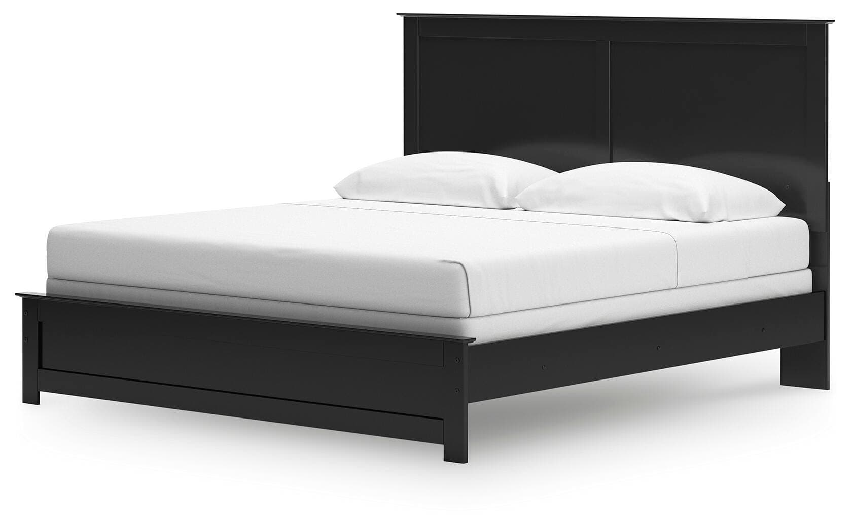 Maribel King Panel Bed — Black/Gray — view 4