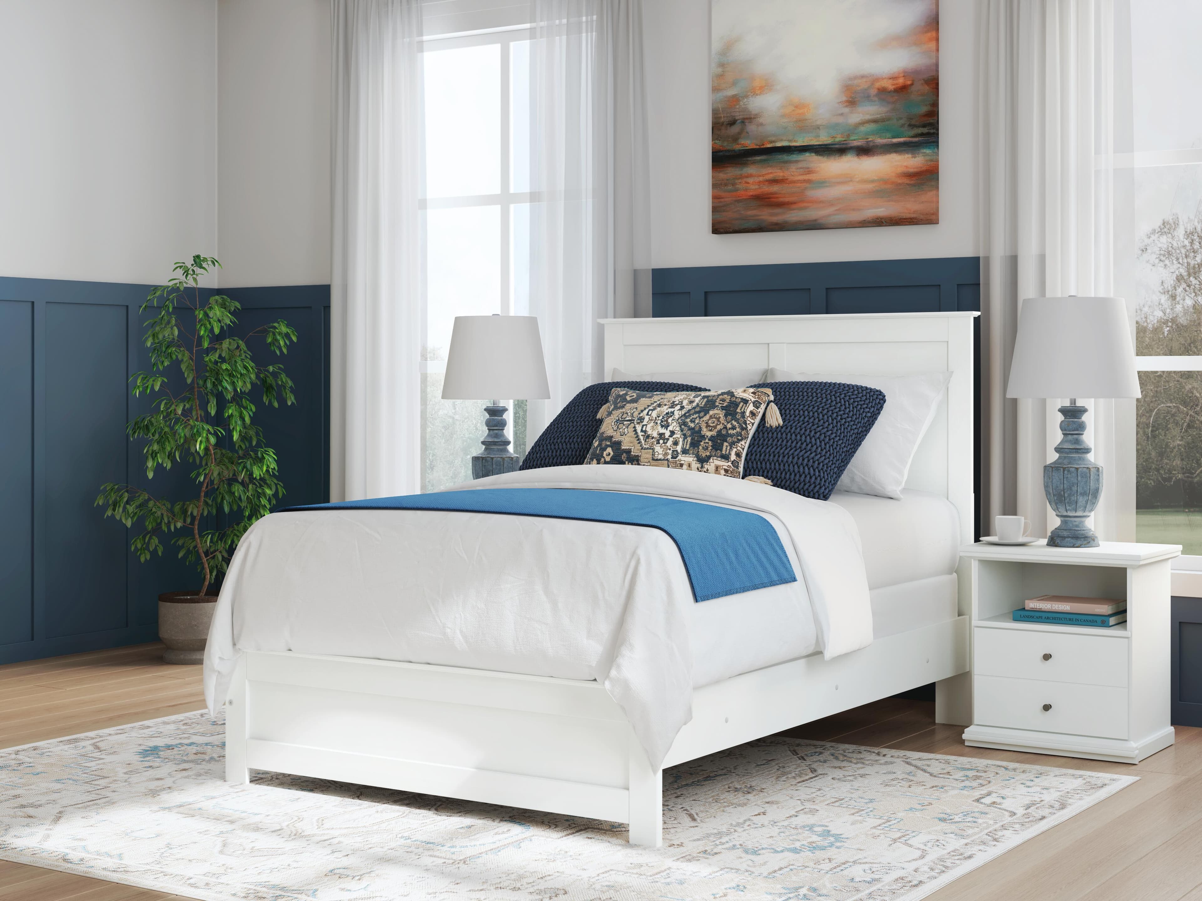 Bostwick Shoals Full Panel Bed — White — view 2