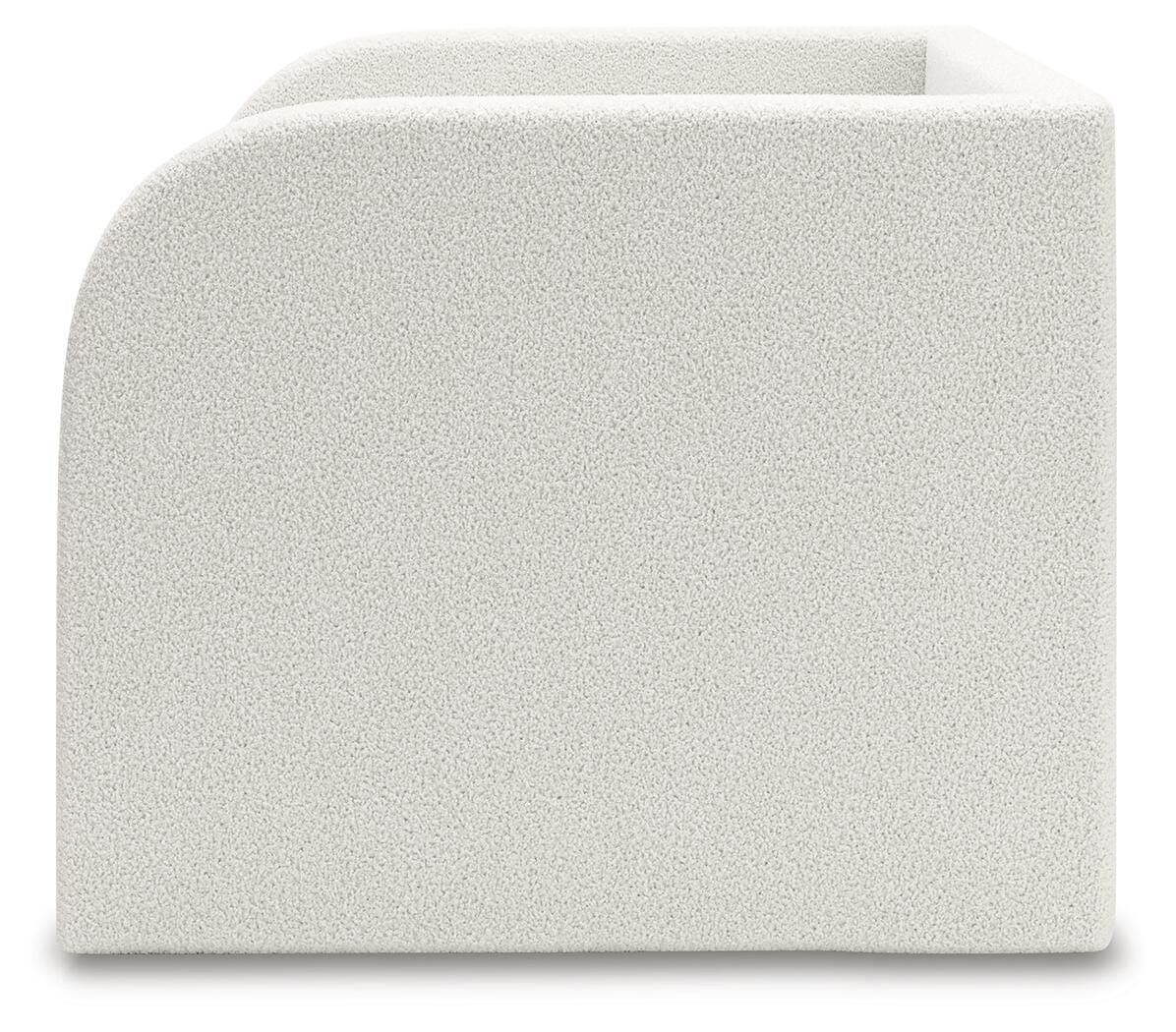 Shapella Twin Upholstered Day Bed with Storage — Brown/Beige & White — view 8