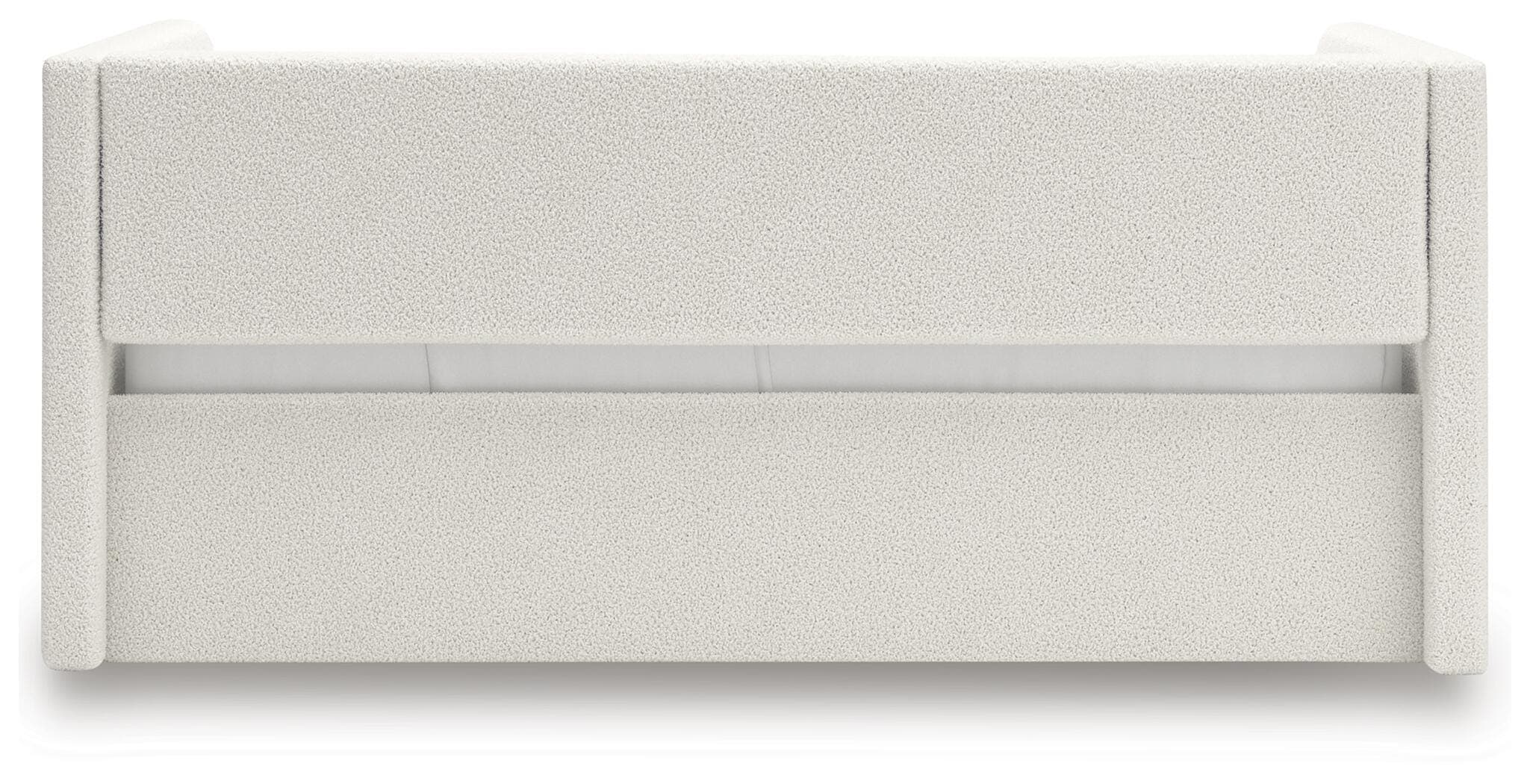 Shapella Full Upholstered Day Bed — Brown/Beige & White — view 6