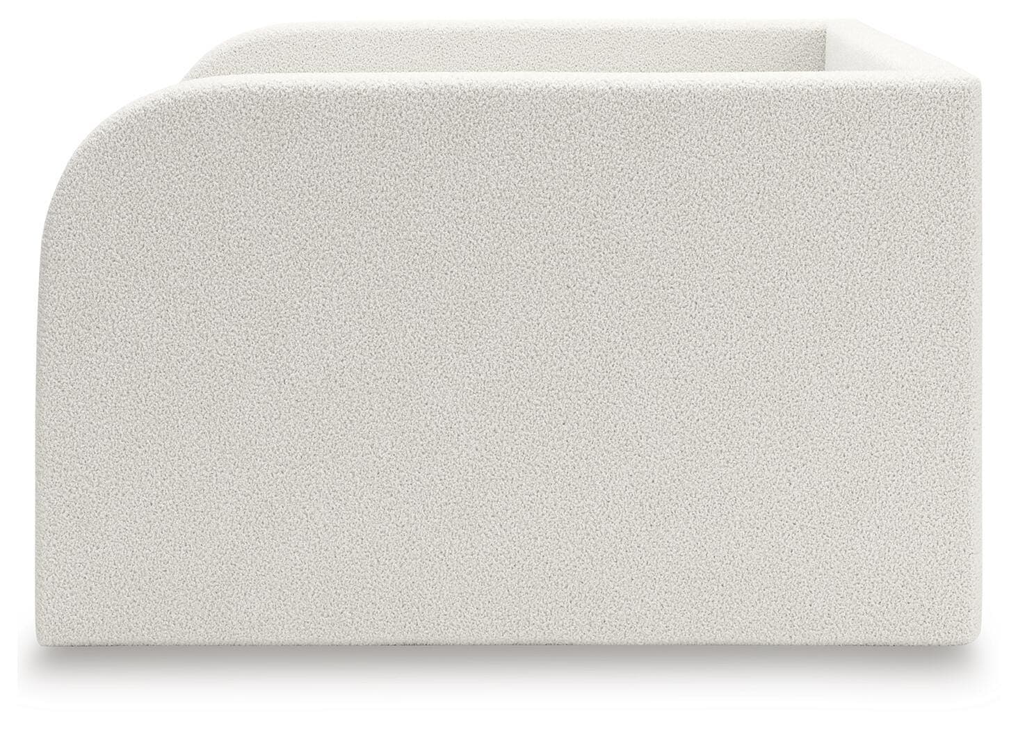 Shapella Full Upholstered Day Bed — Brown/Beige & White — view 7