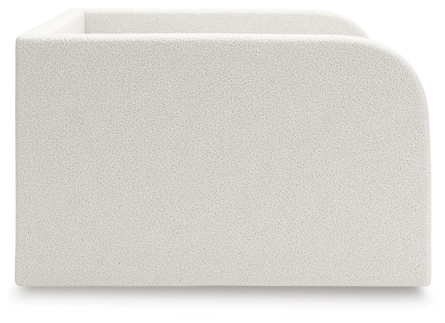 Shapella Full Upholstered Day Bed — Brown/Beige & White — view 8