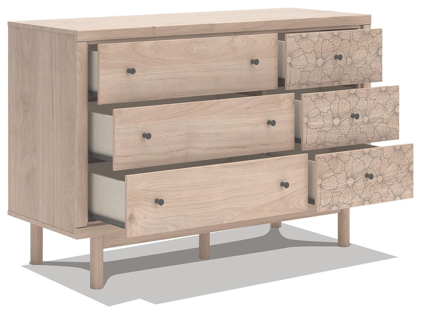 Shapella Dresser — Brown/Beige — view 4
