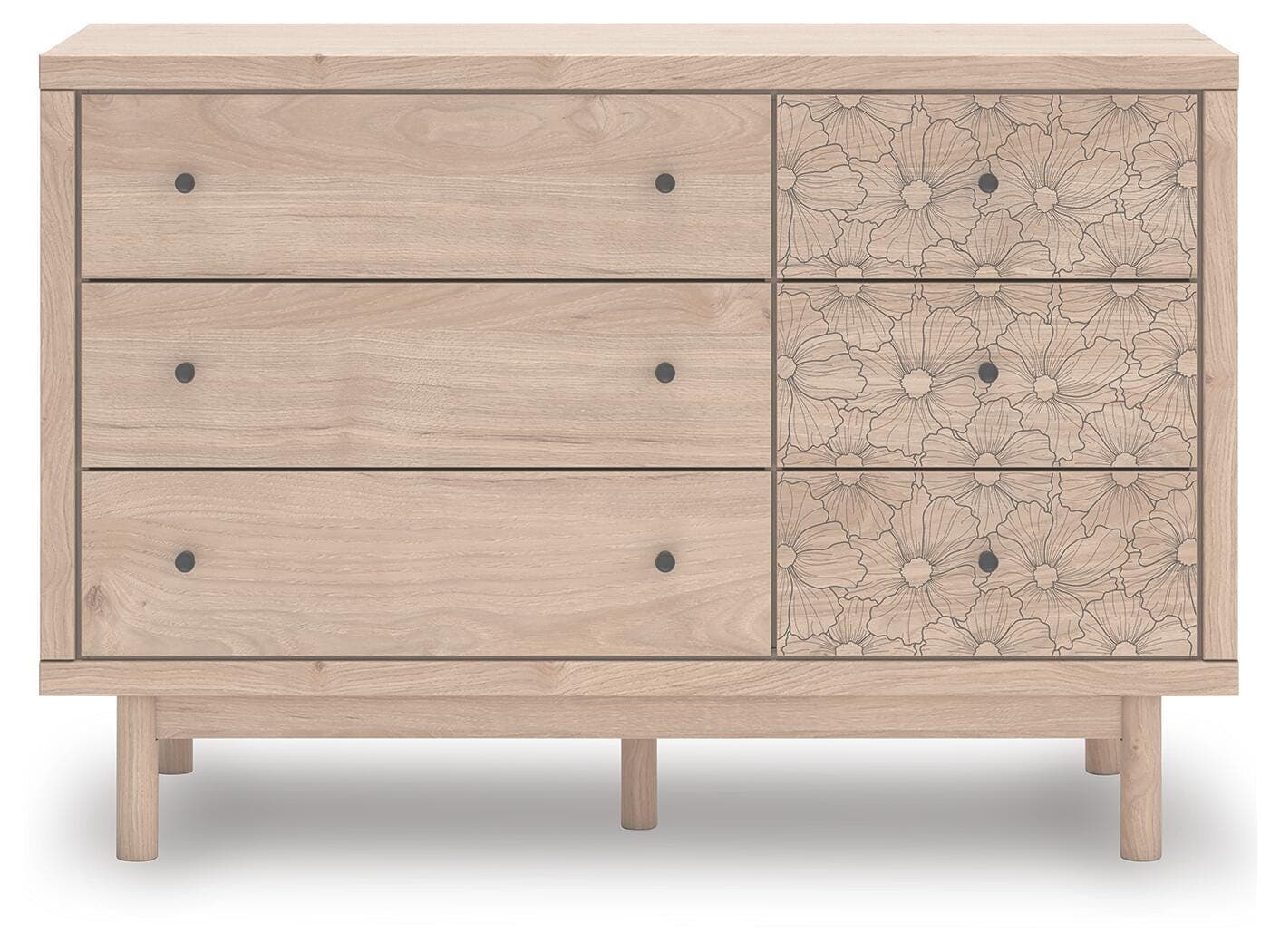 Shapella Dresser — Brown/Beige — view 5