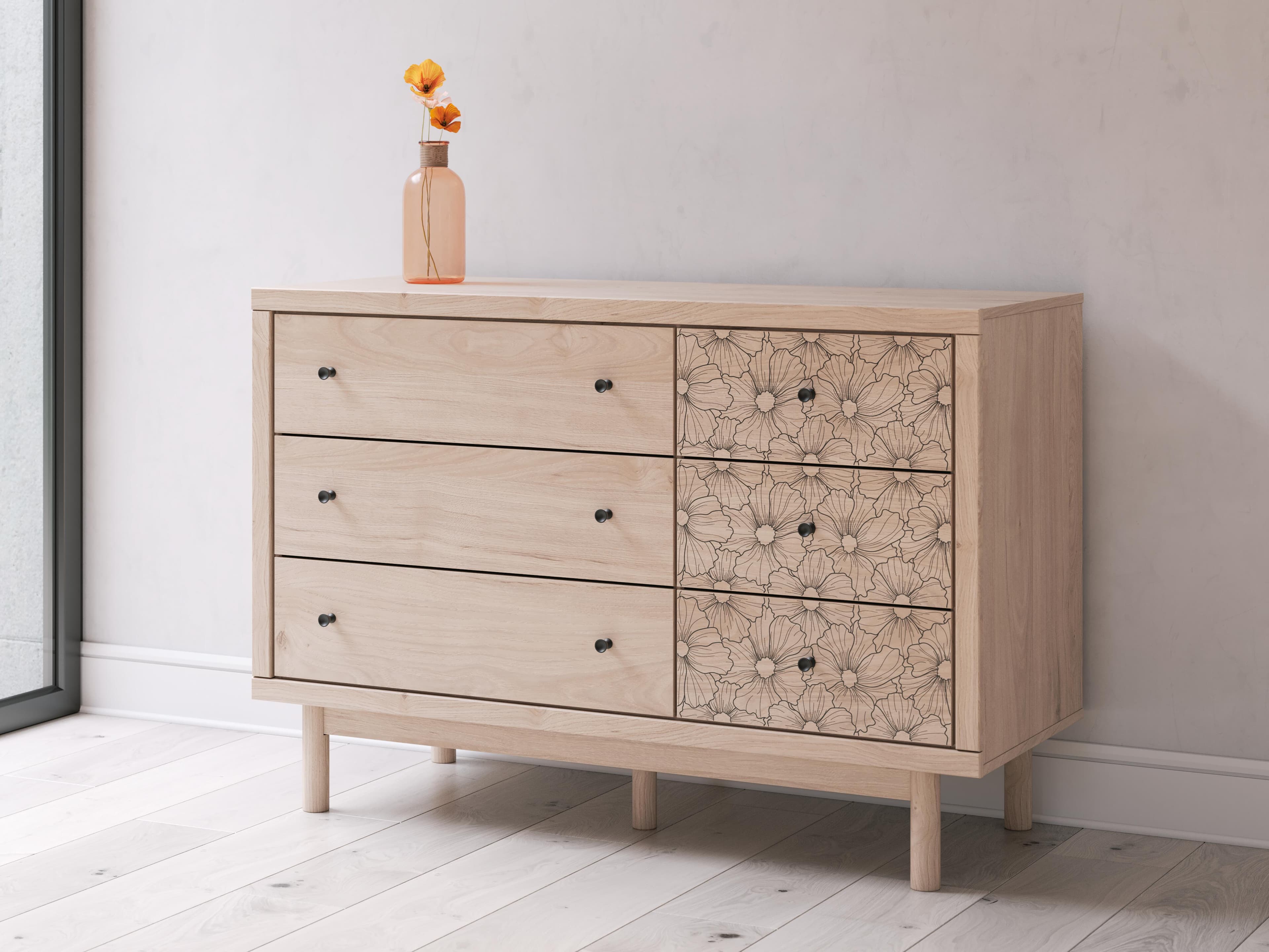 Shapella Dresser — Brown/Beige — view 2