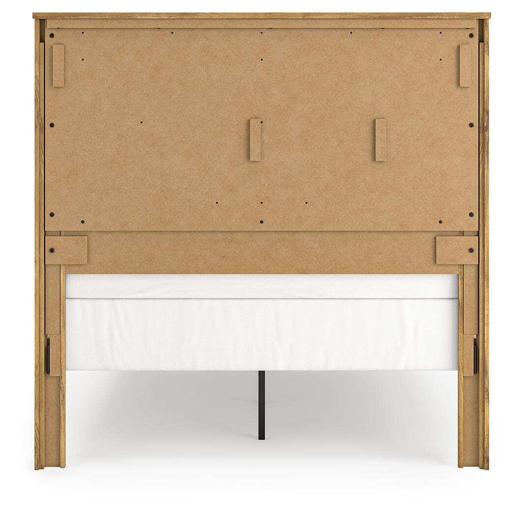 Branstony Queen Crossbuck Panel Bed — Brown — view 6