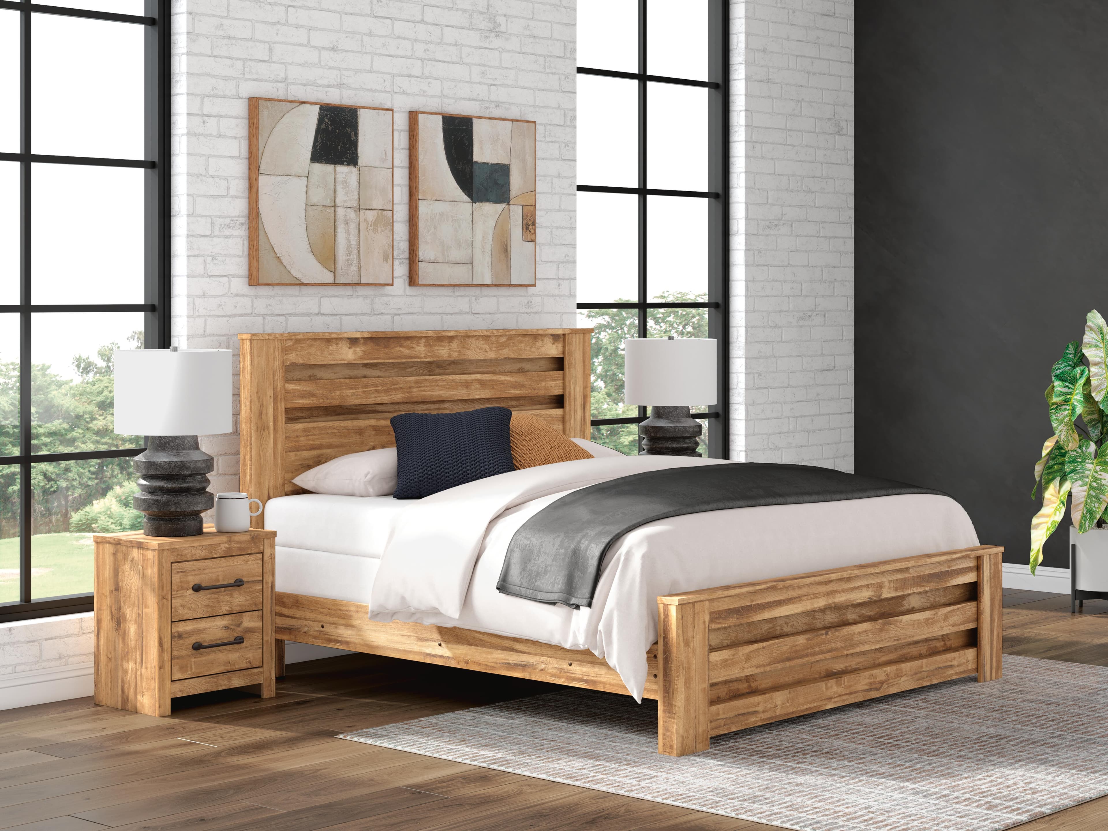 Branstony King Panel Bed — Brown — view 2