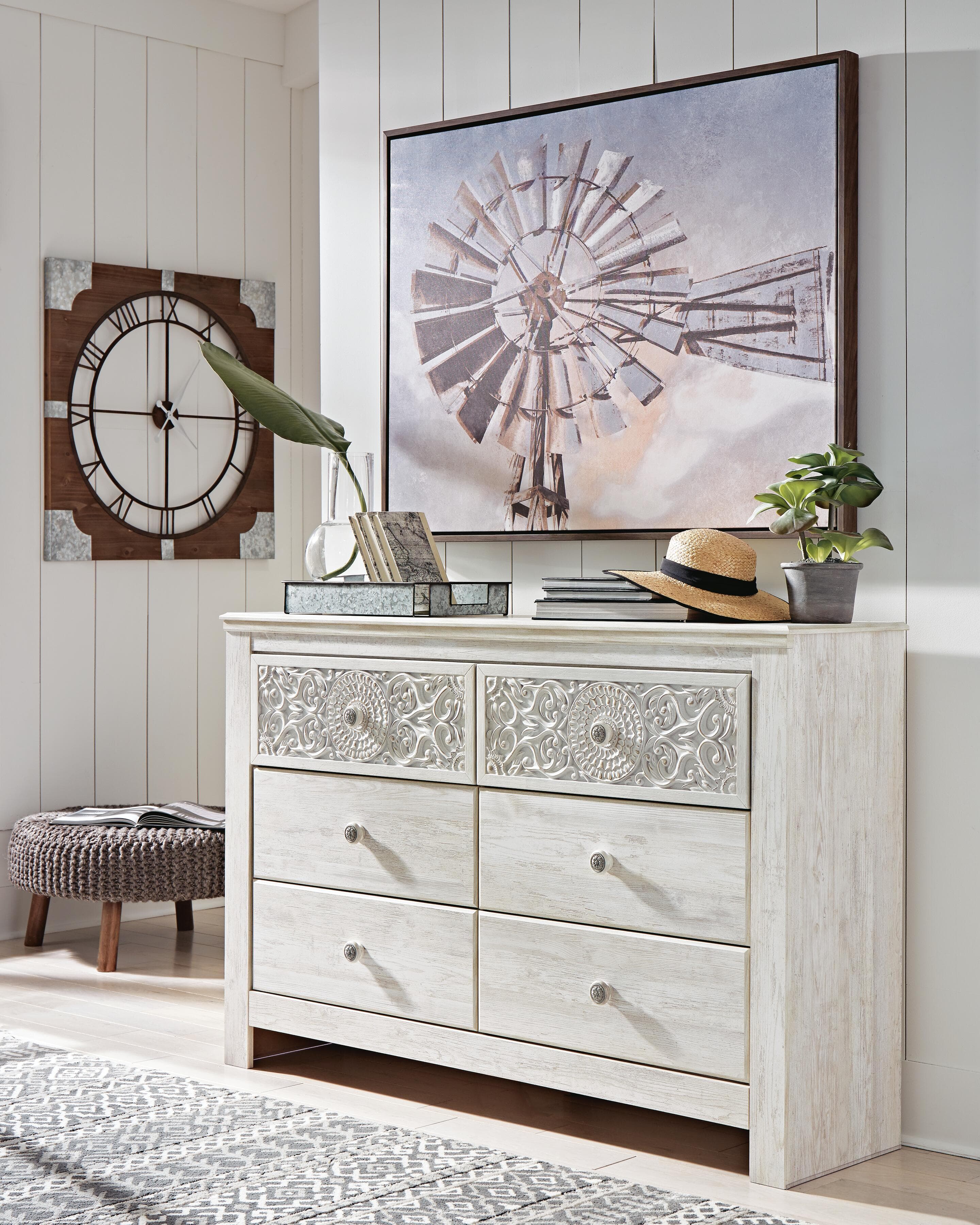 Paxberry Dresser — White — view 6