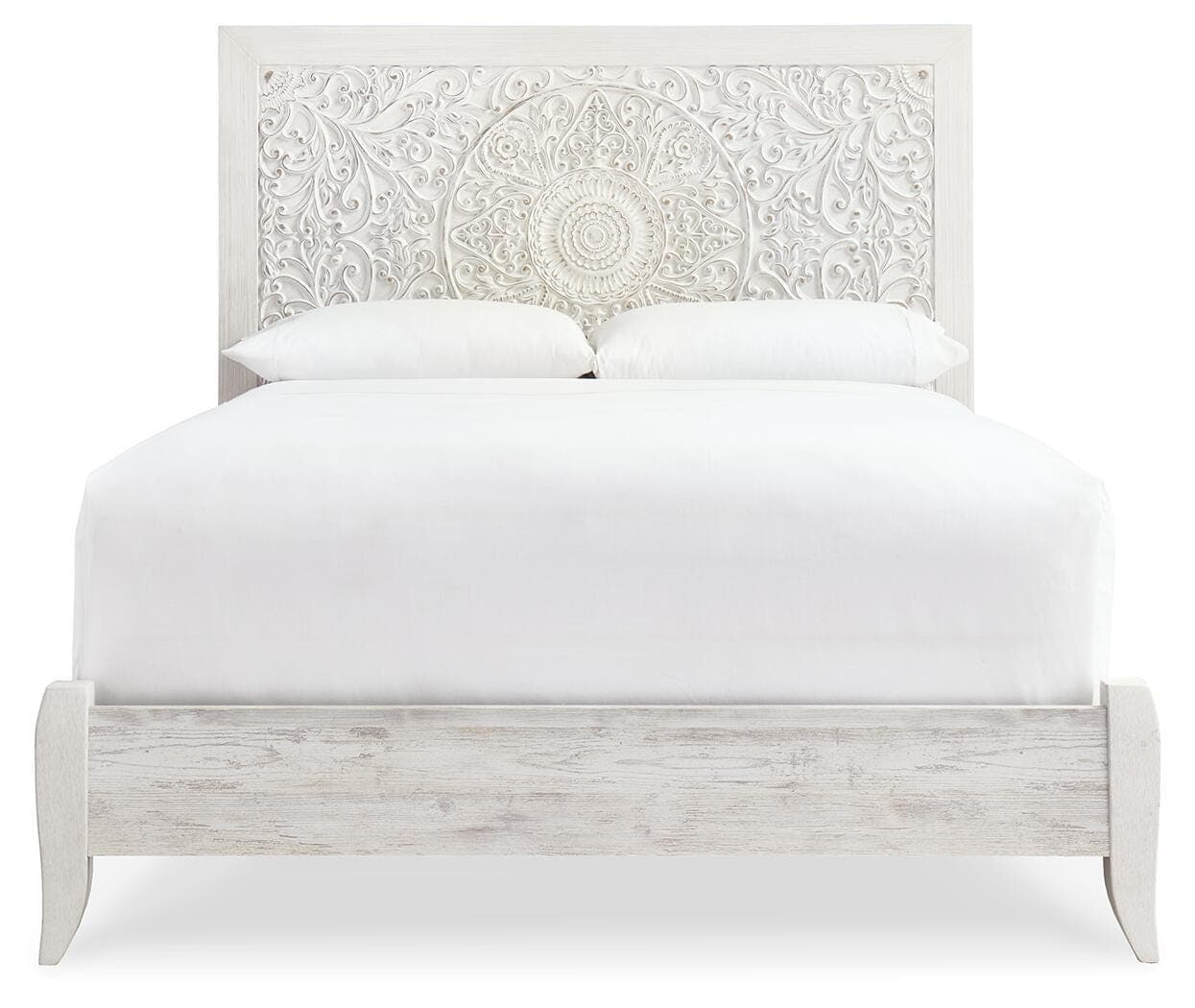 Paxberry Queen Panel Headboard — White — view 3