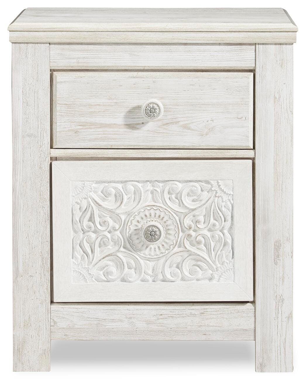 Paxberry Nightstand — White — view 5
