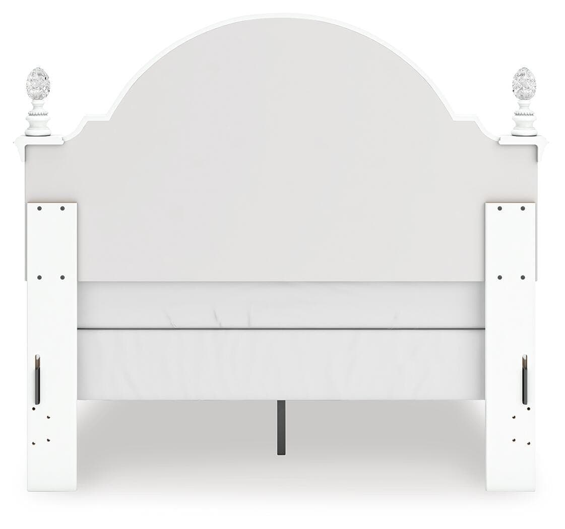 Maylilly Full Upholstered Panel Bed — White — view 7