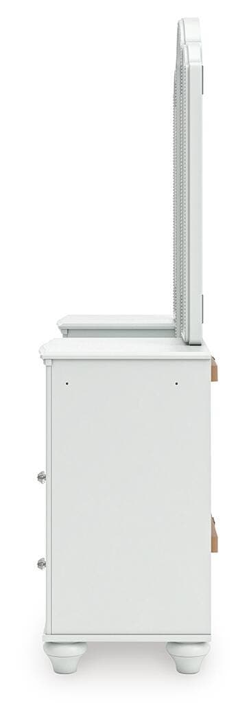 Maylilly Vanity with Mirror — White — view 8