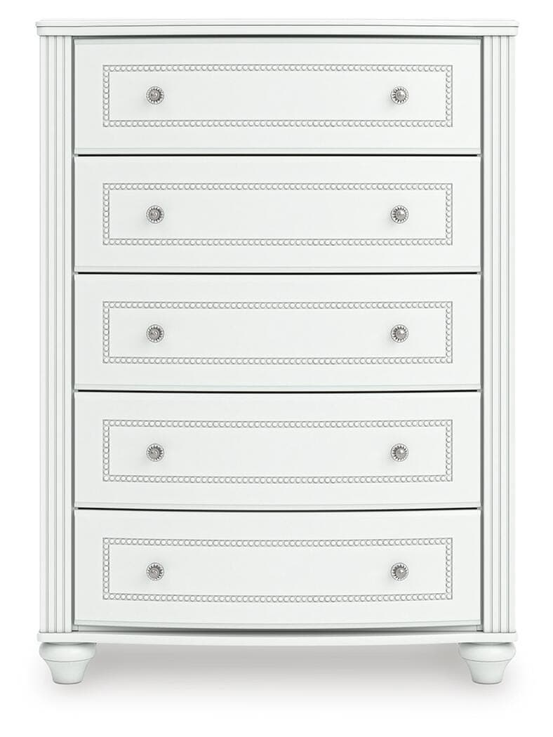 Maylilly Chest of Drawers — White — view 4