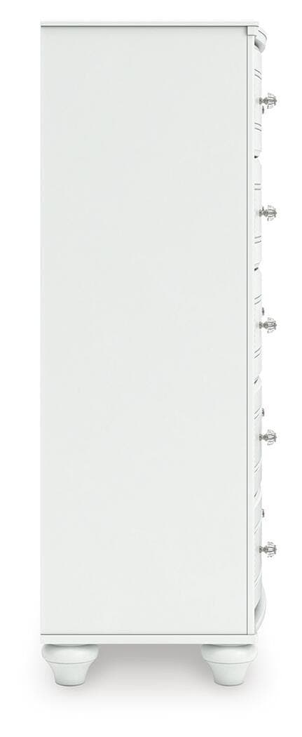 Maylilly Chest of Drawers — White — view 6