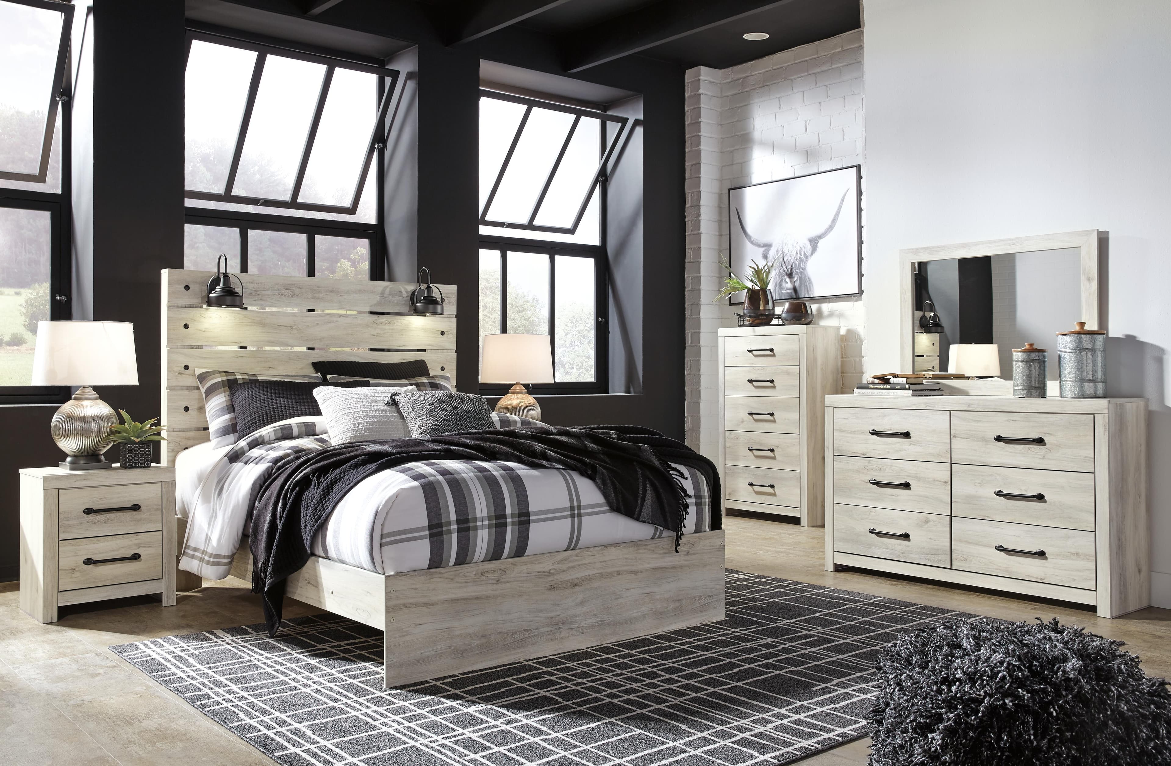 Cambeck Queen Panel Bed — White — view 7