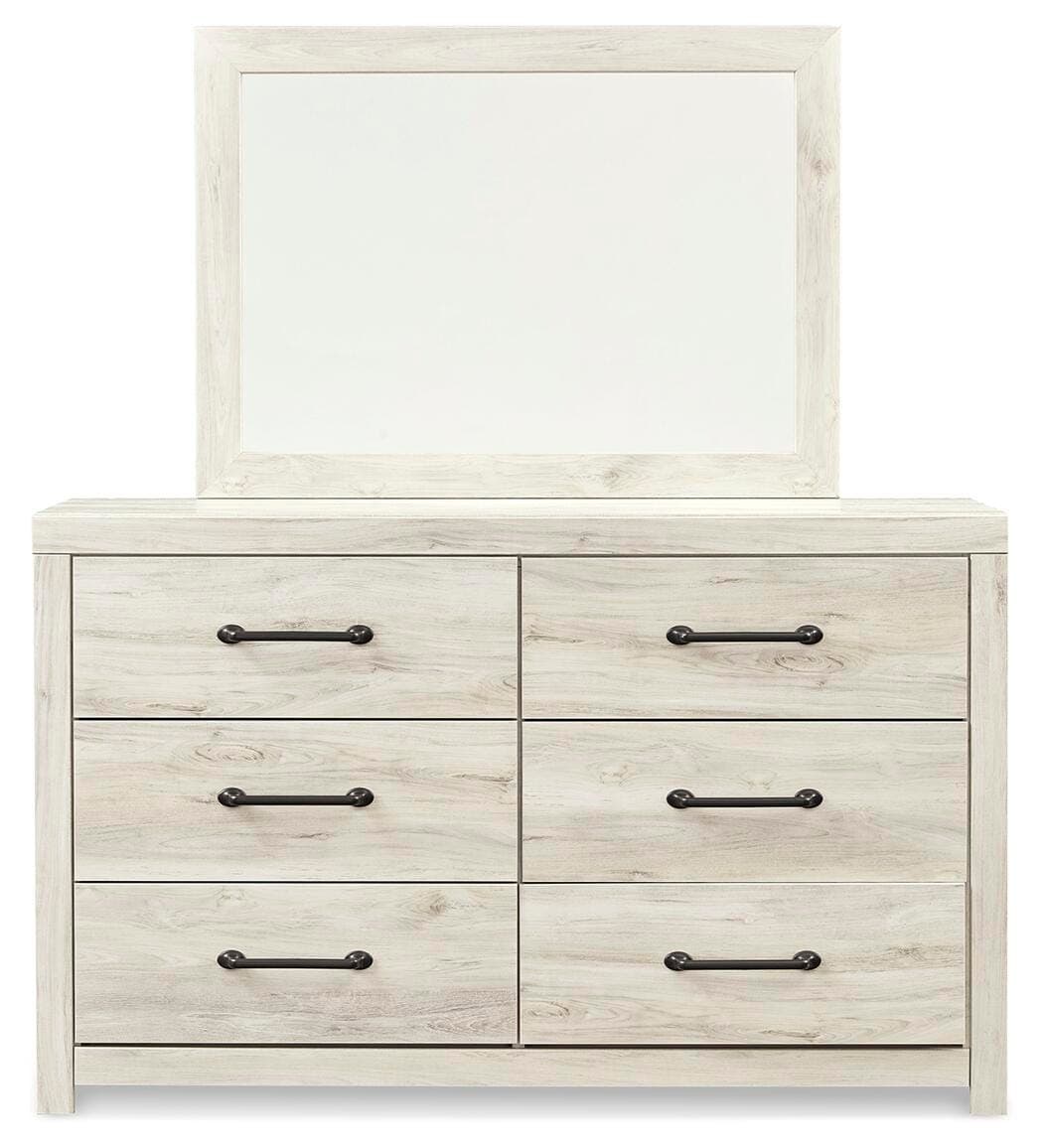 Cambeck Dresser and Mirror — White — view 3