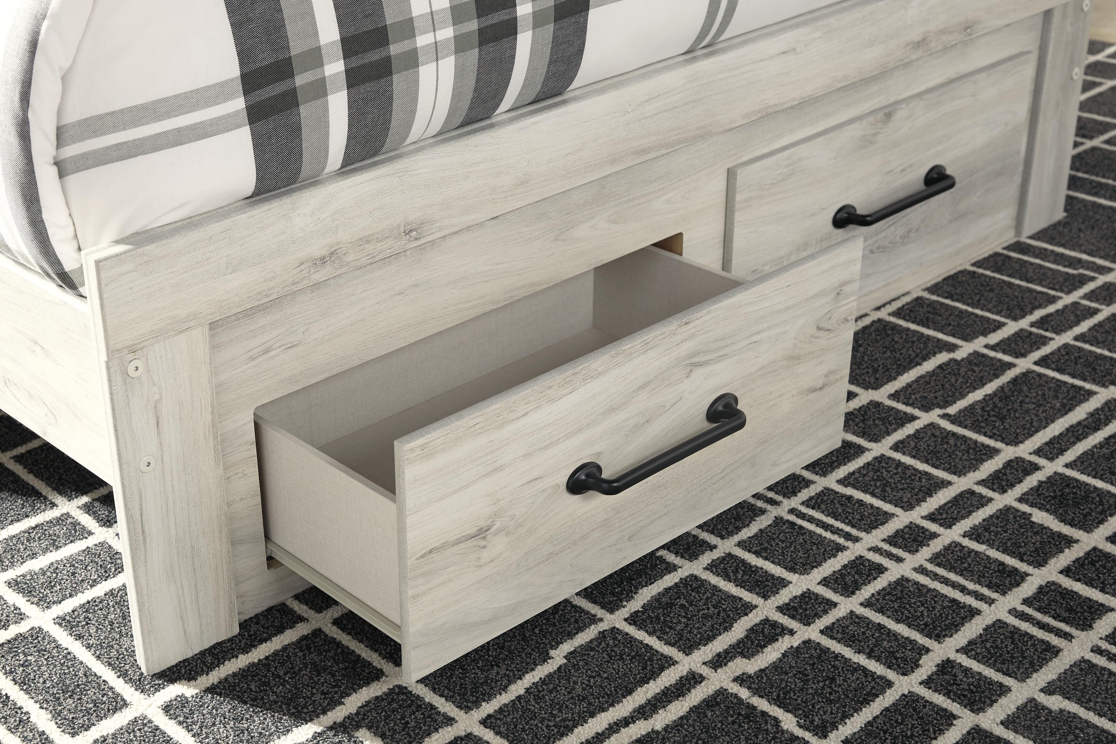 Cambeck Queen Panel Storage Bed — White — view 6