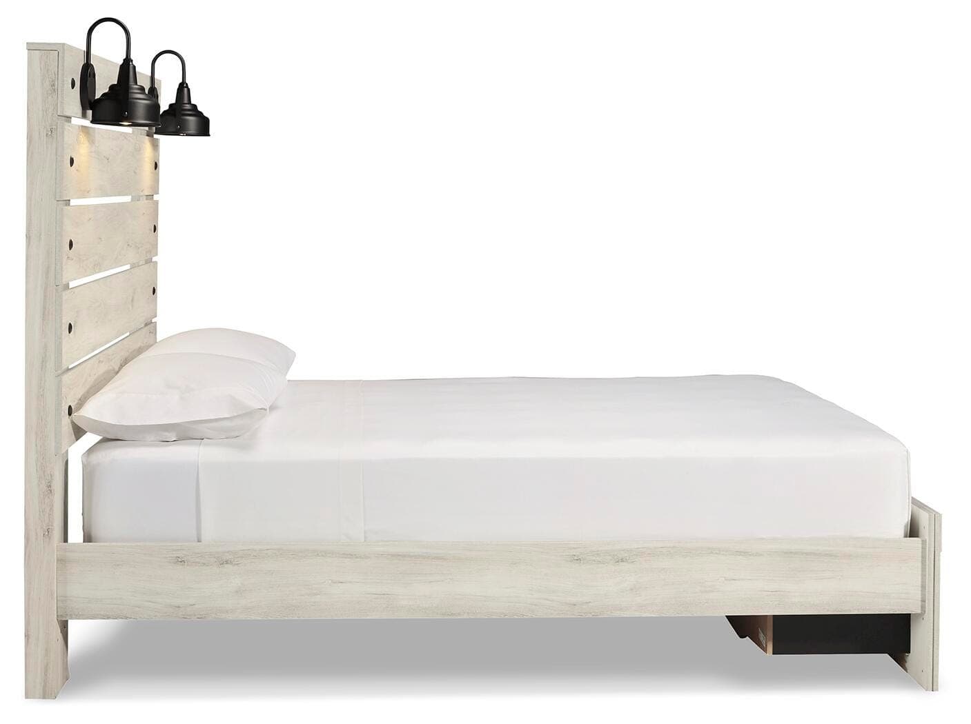 Cambeck Queen Panel Storage Bed — White — view 4