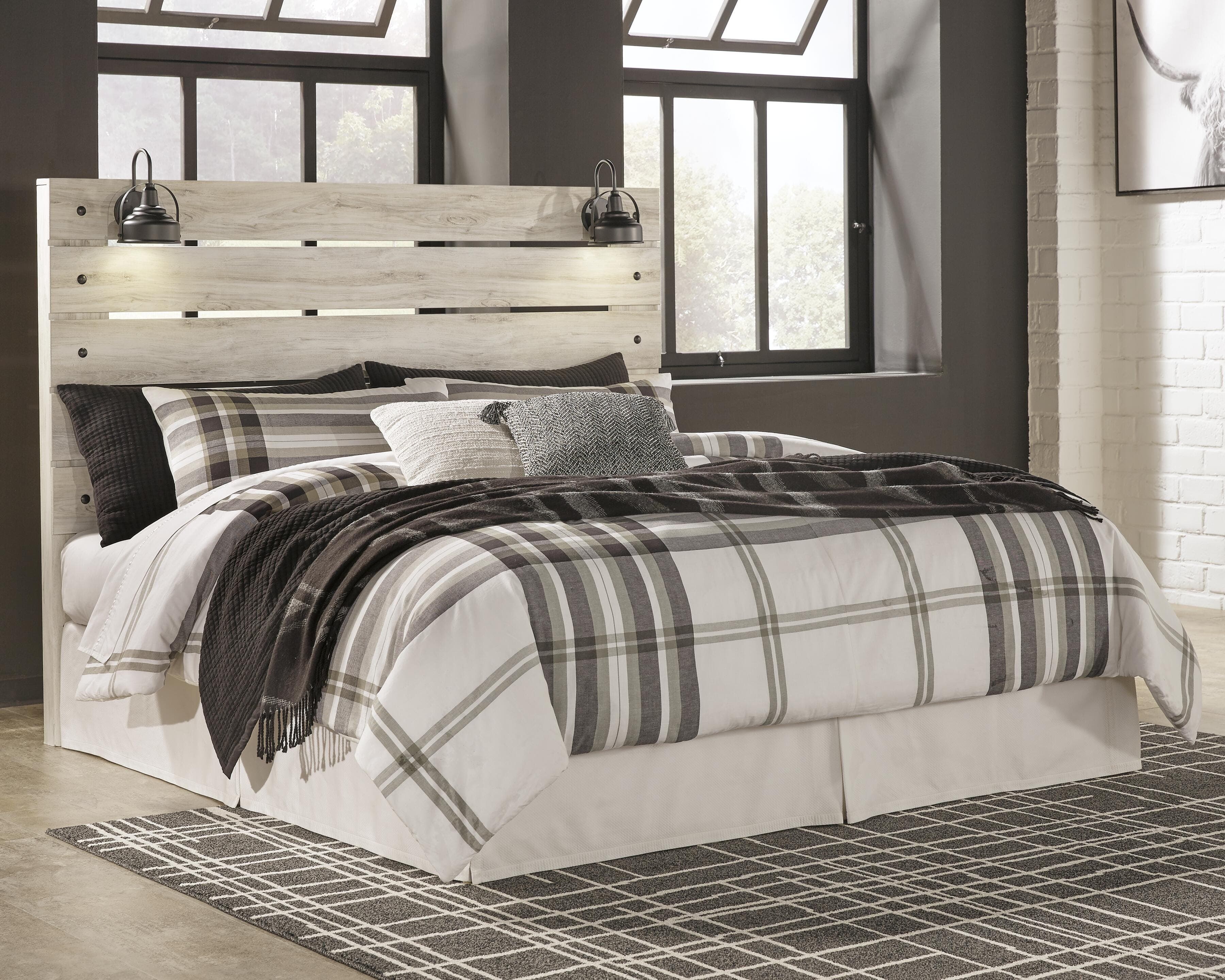 Cambeck King Panel Headboard — White — view 2