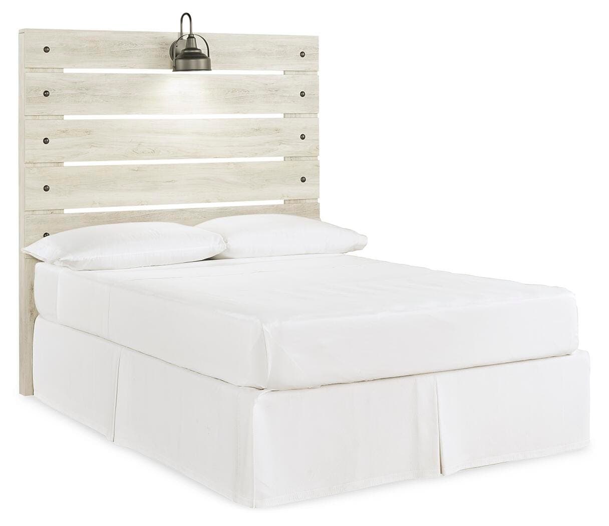 Cambeck Full Panel Headboard — White — view 5