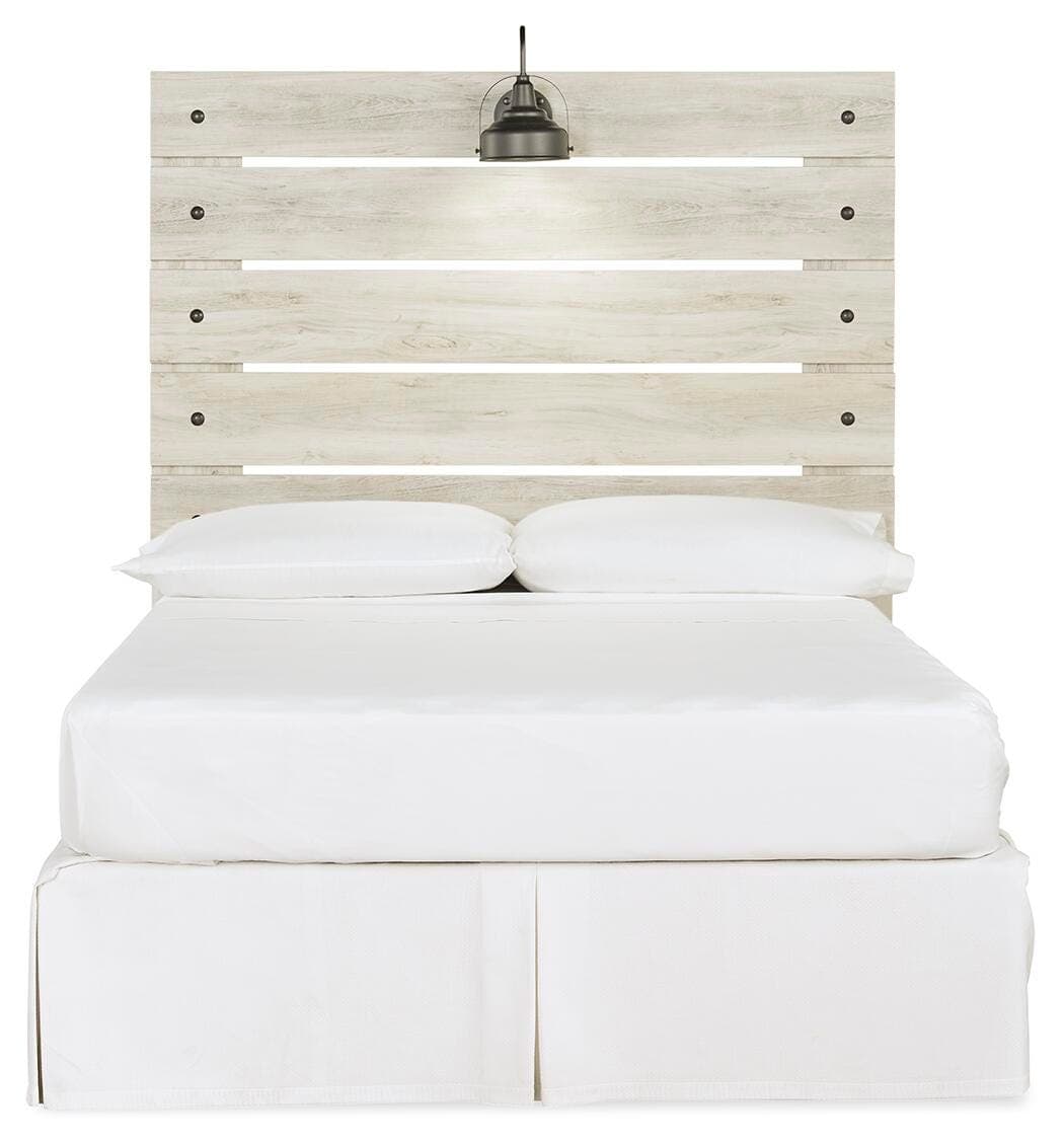Cambeck Full Panel Headboard — White — view 3