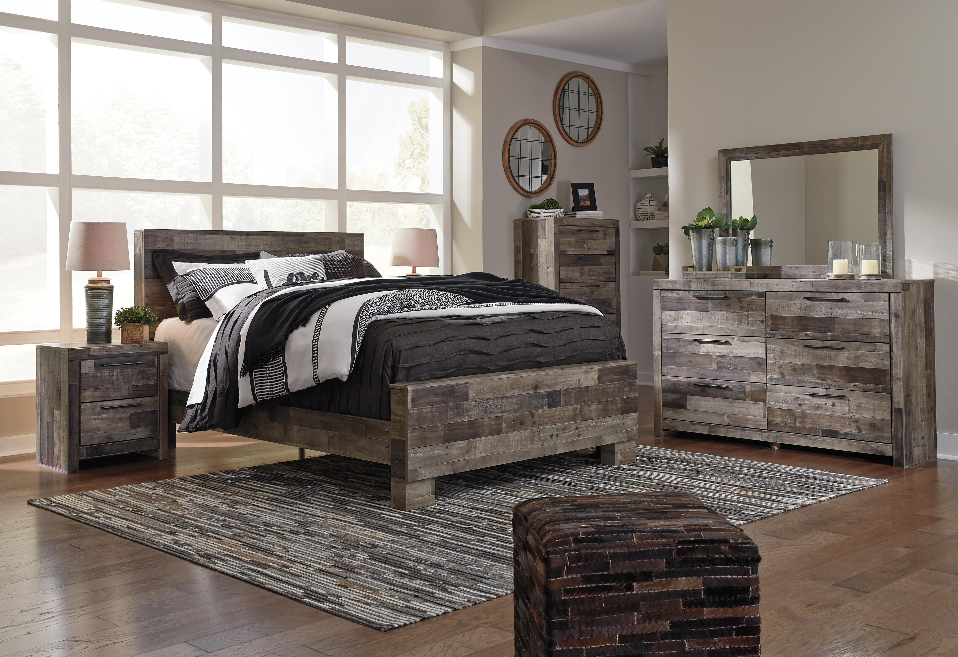 Derekson Chest of Drawers — Black/Gray & Brown/Beige — view 3
