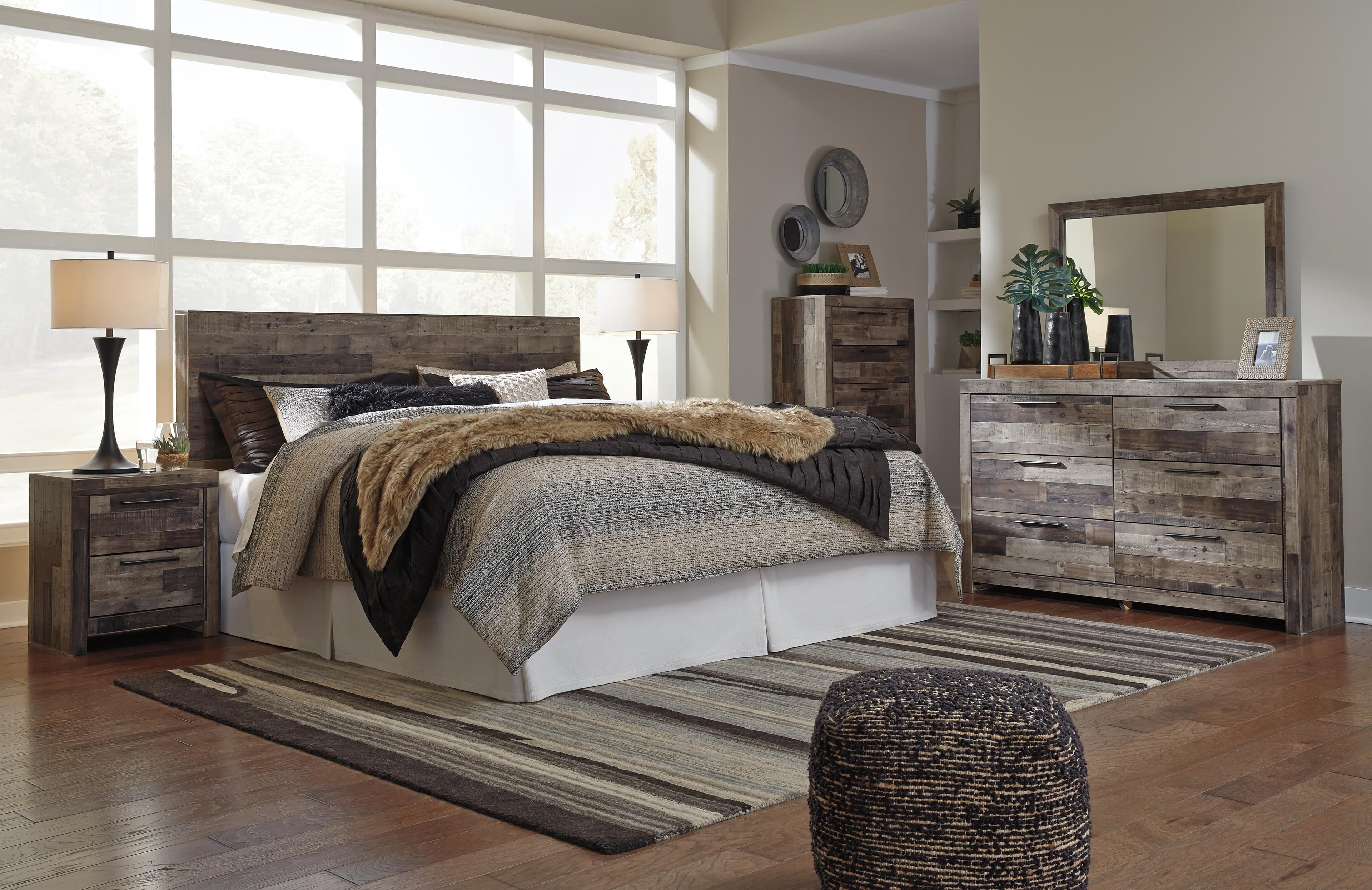 Derekson Dresser — Black/Gray & Brown/Beige — view 3