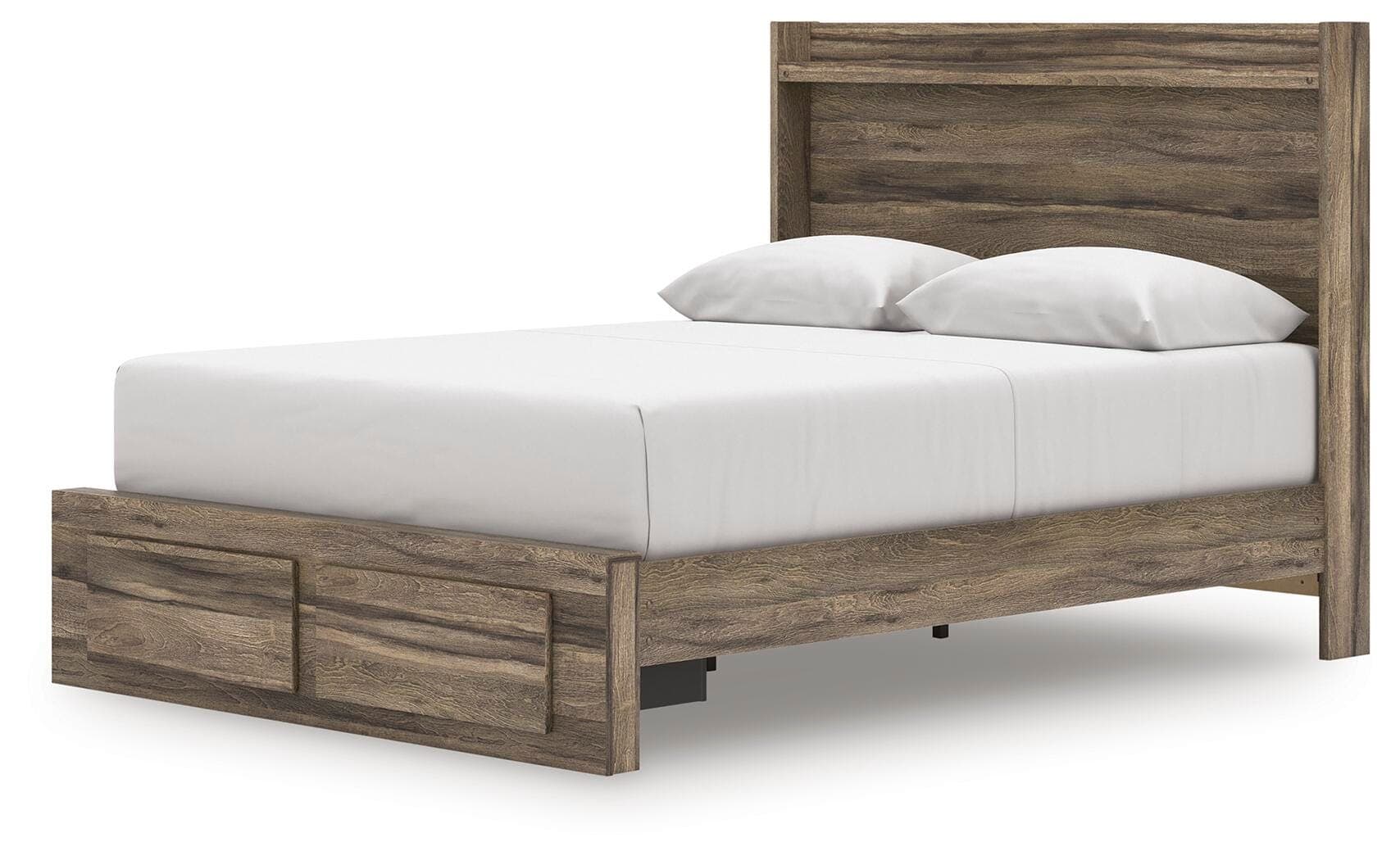 Baystorm Queen Panel Storage Bed — Brown — view 3