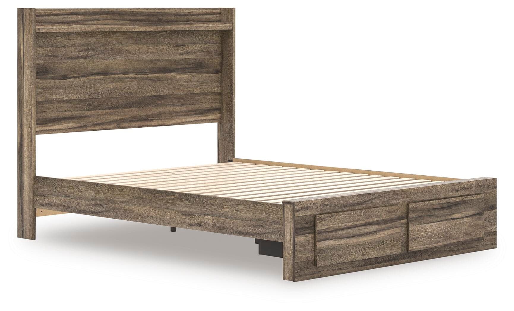 Baystorm Queen Panel Storage Bed — Brown — view 2
