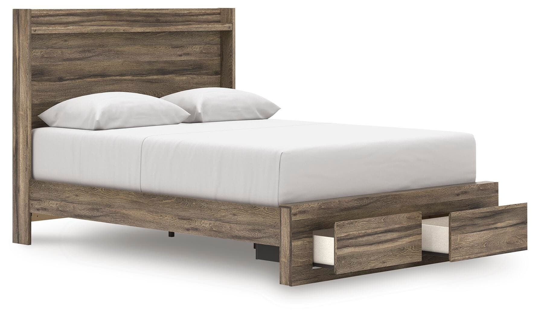 Baystorm Queen Panel Storage Bed — Brown — view 4
