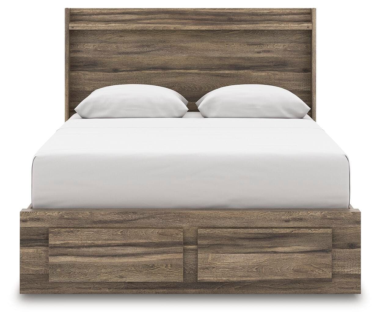 Baystorm Queen Panel Storage Bed — Brown — view 5